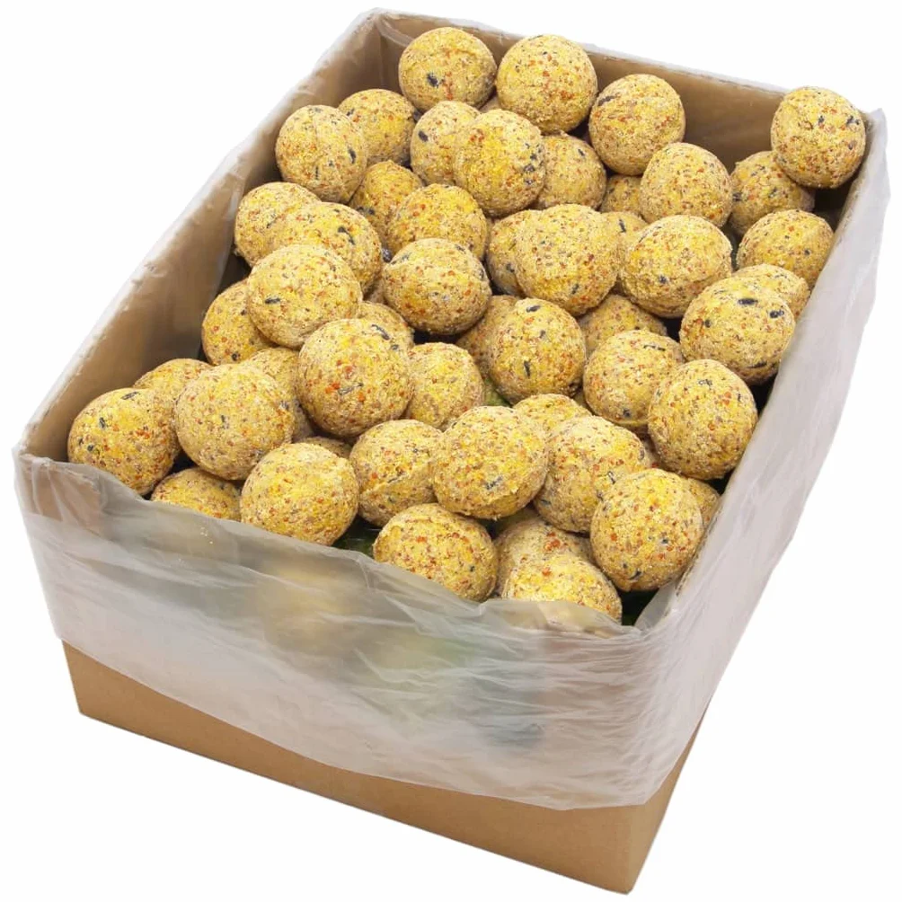 Bolas de Grasa 200 Unidades 90 g, CIADAZ Comida Pajaros Exterior Silvestres, Bolas De Grasa para Pajaros Silvestres, Alimenta A Los Pájaros, Alimentación De Aves De Jardín