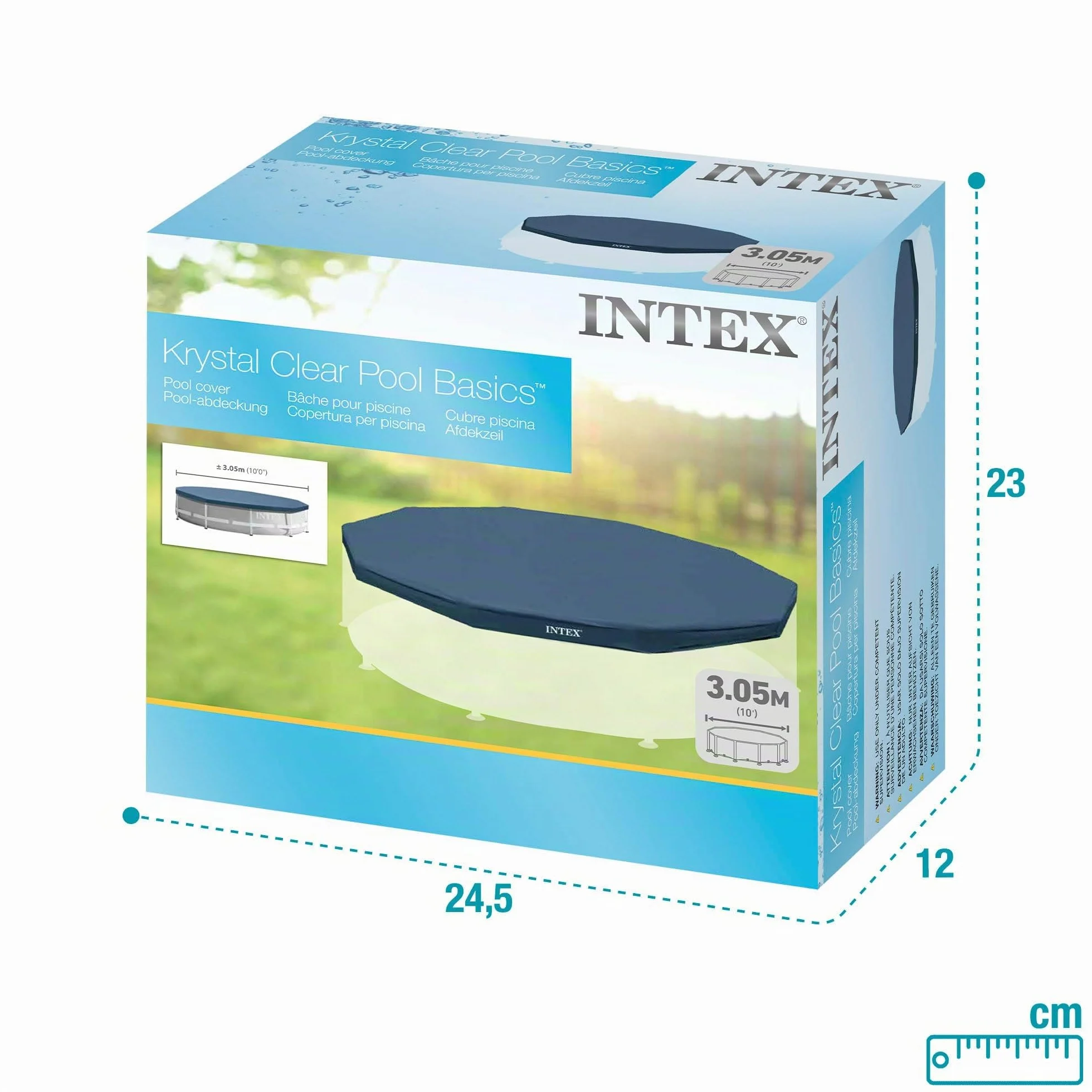 Intex Cobertor para Piscinas Desmontables Metal Frame 305 cm