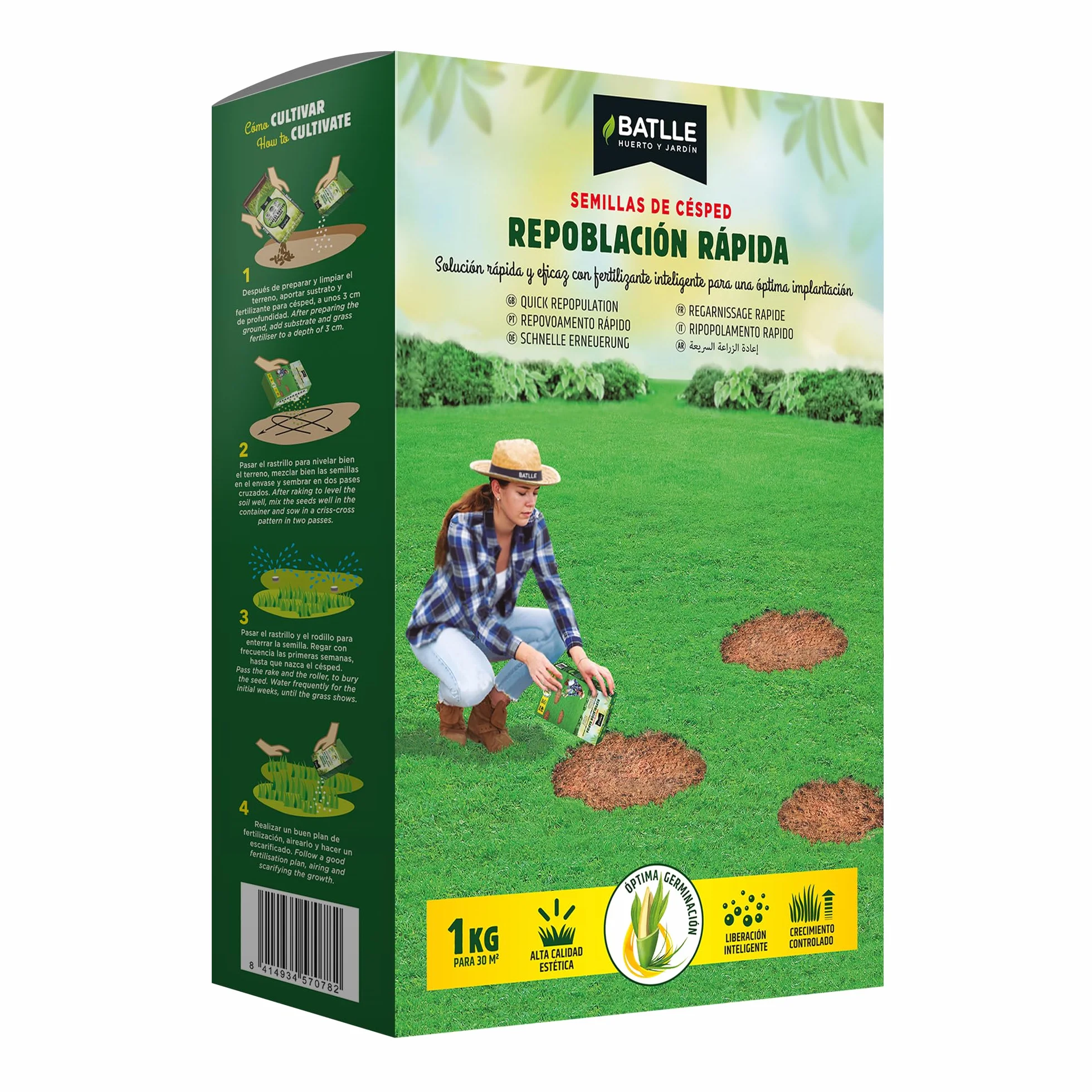 Semillas Batlle Césped Repoblación Rápida 1kg