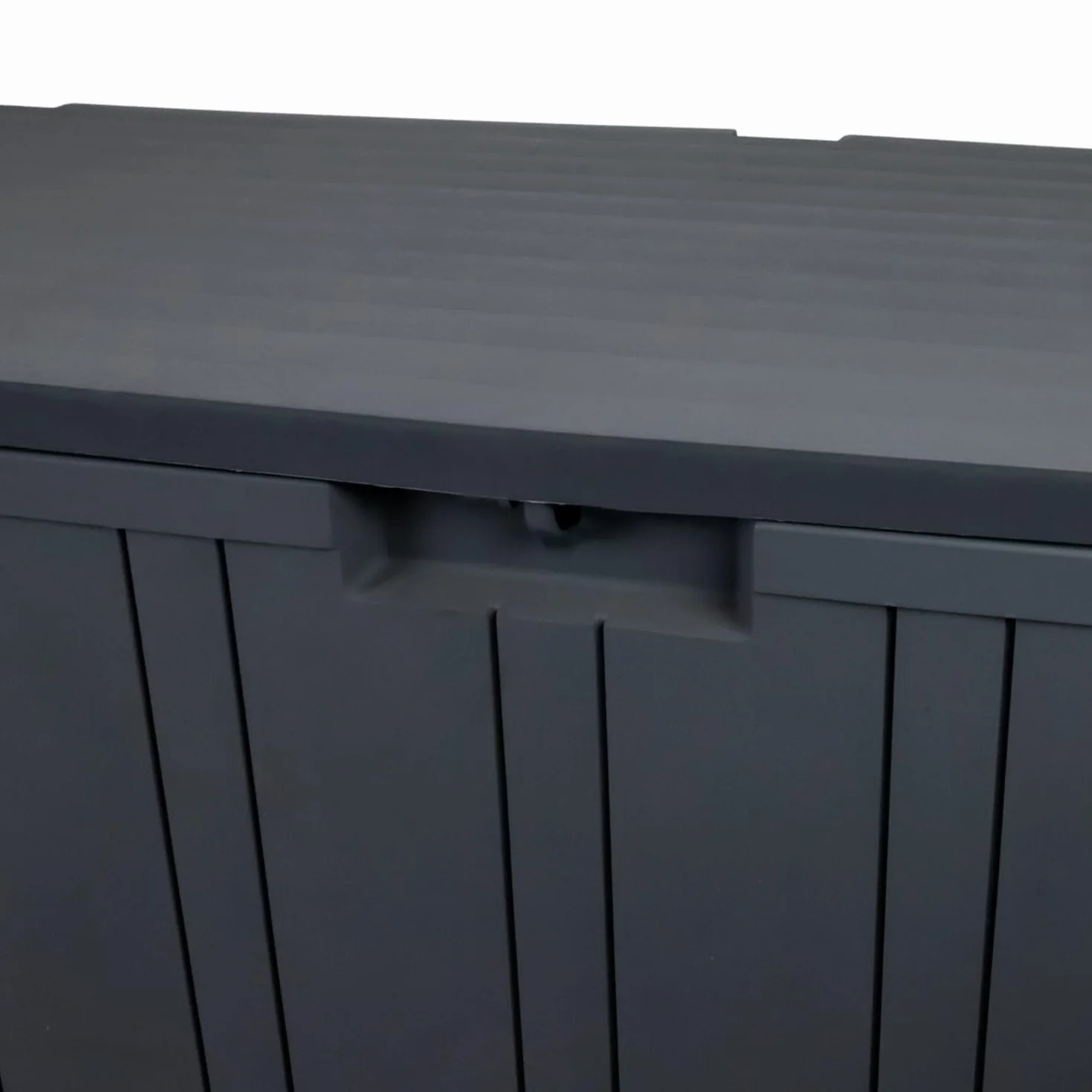 Baúl Exterior de Resina Gris GH91 270 litros 117x45,5x57cm Impermeable