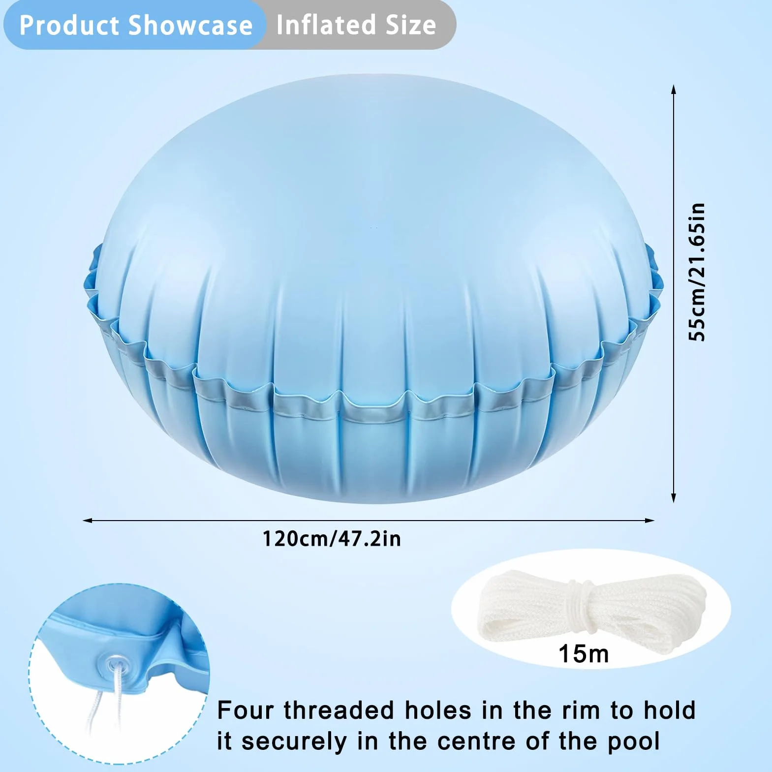 Cojín de Invierno para Piscina 4×4ft Aire Cubierta