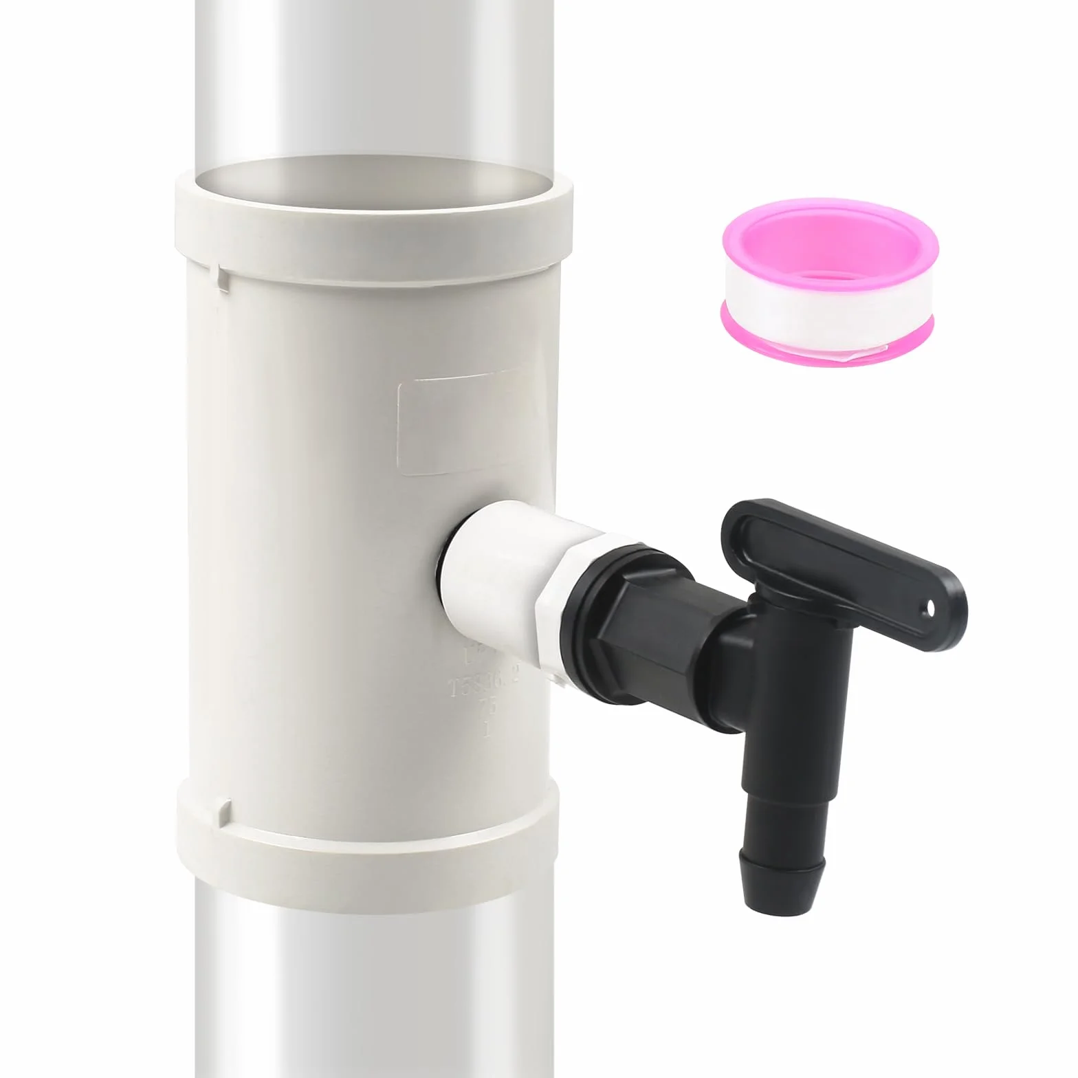 Tubo de 75 mm para colector de agua de lluvia, accesorio de conexión