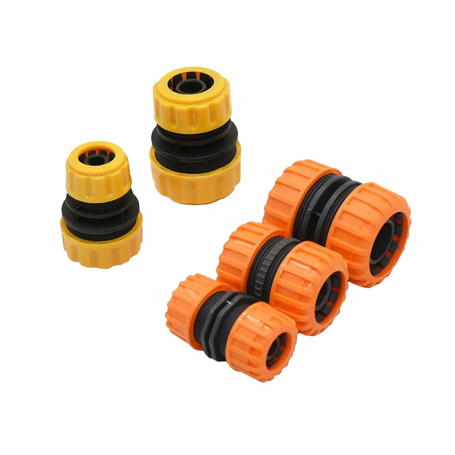 Kit de conectores conjuntos de manguera 25pc 1/2 3/4 1 pulgada Reparación Acoplamiento rápido Reducción de la manguera de jardín 16 mm 20 mm 32 mm Acoplamiento de tubería de agua