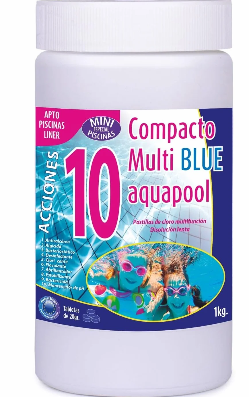 Cloro Mini Piscinas Aquapool Tabletas 1 kg Apto para POLIÉSTER Liner