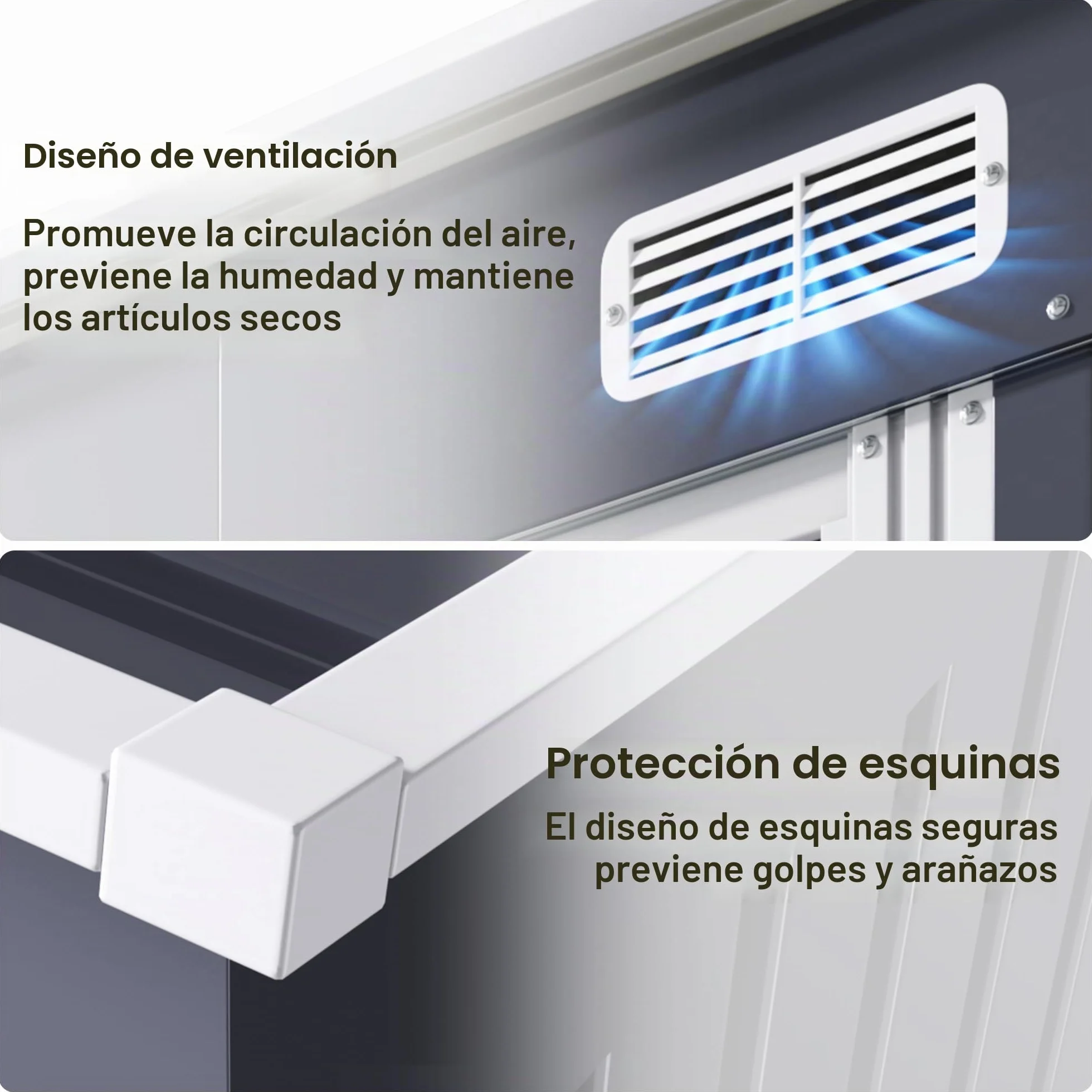Xbro Caseta Jardín Exterior Metálico 183x109x182 cm con Ventilación Gris