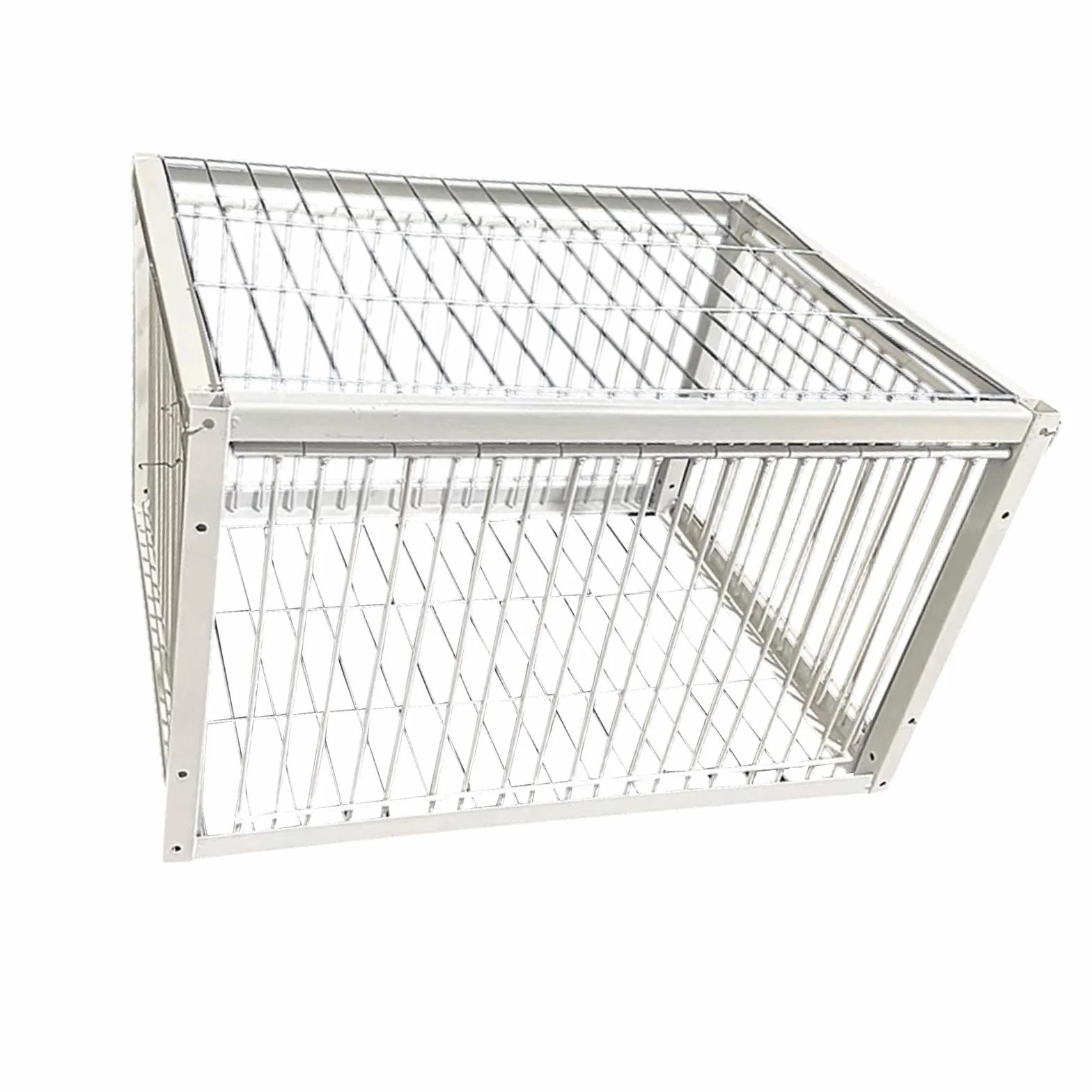 Jaula para Palomas, Jaula de Recolección Automática, Caja Nido, Entrada, Materiales de Hierro Resistentes, Espacio Cómodo para Huertos, Almacenes, Etc, 4 Entrada