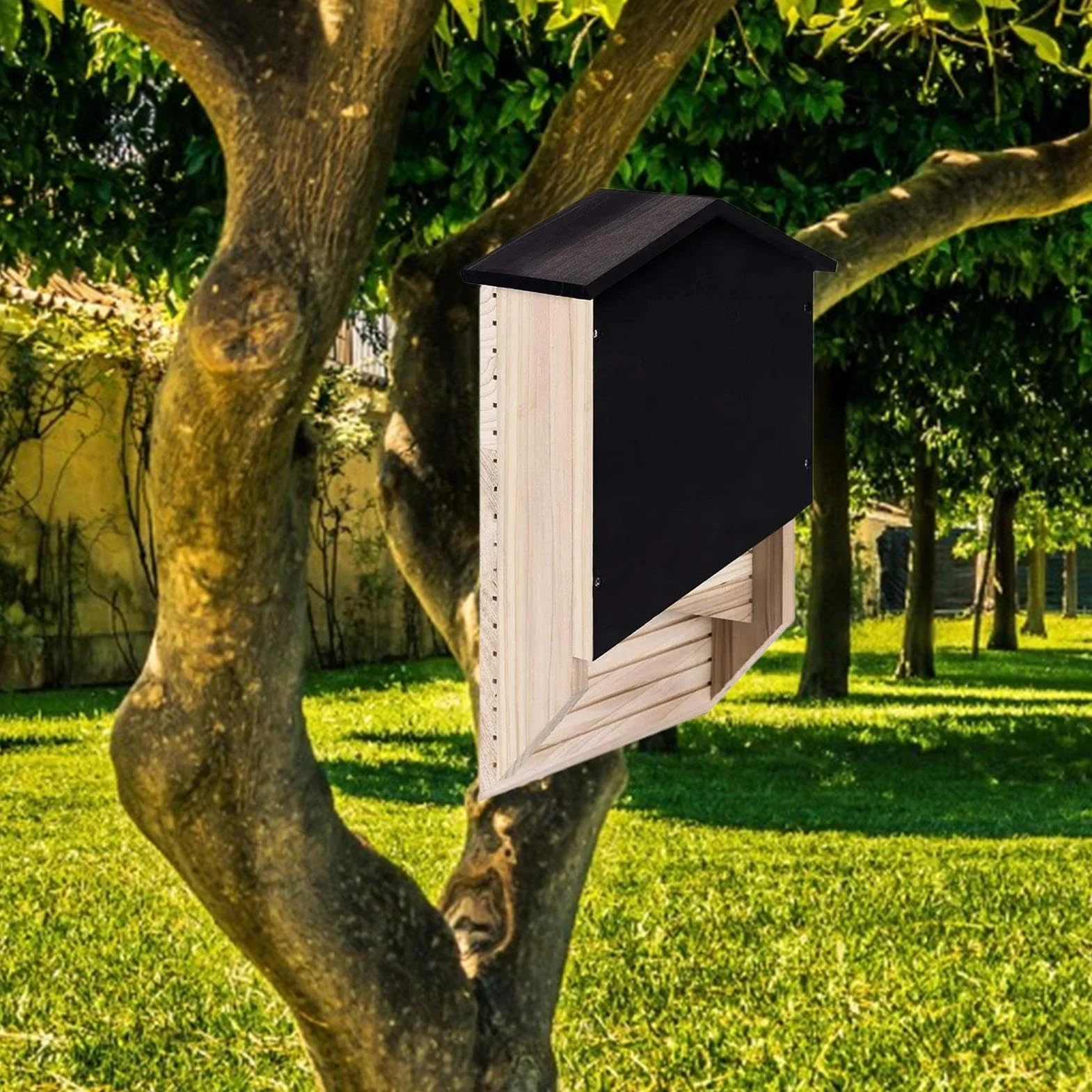 Refugio Exterior para Murciélagos - Caja de Madera Reutilizable, Decoración Casa
