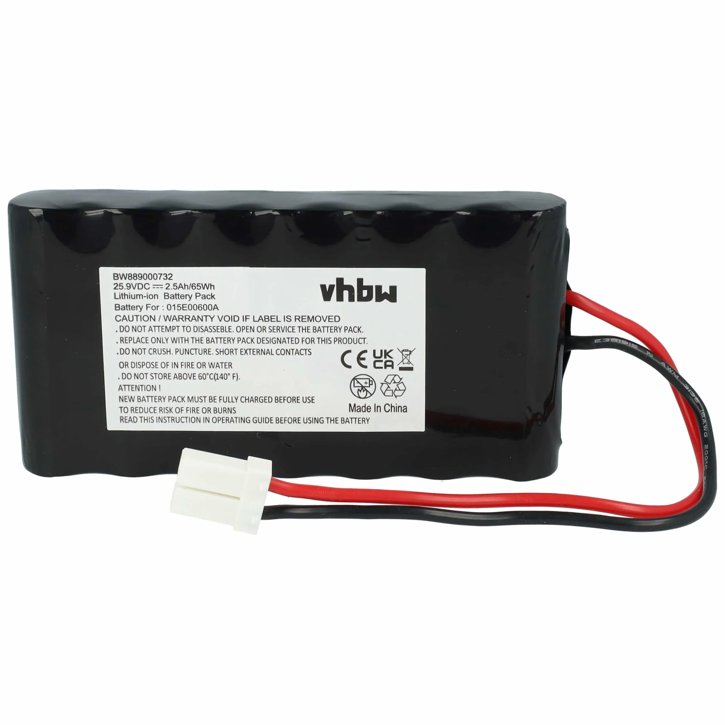 vhbw Batería Compatible con Tech Line Next Tech DX2, LX2, SX2 Robot cortacésped cortacésped 2500mAh 25,9V Li-Ion