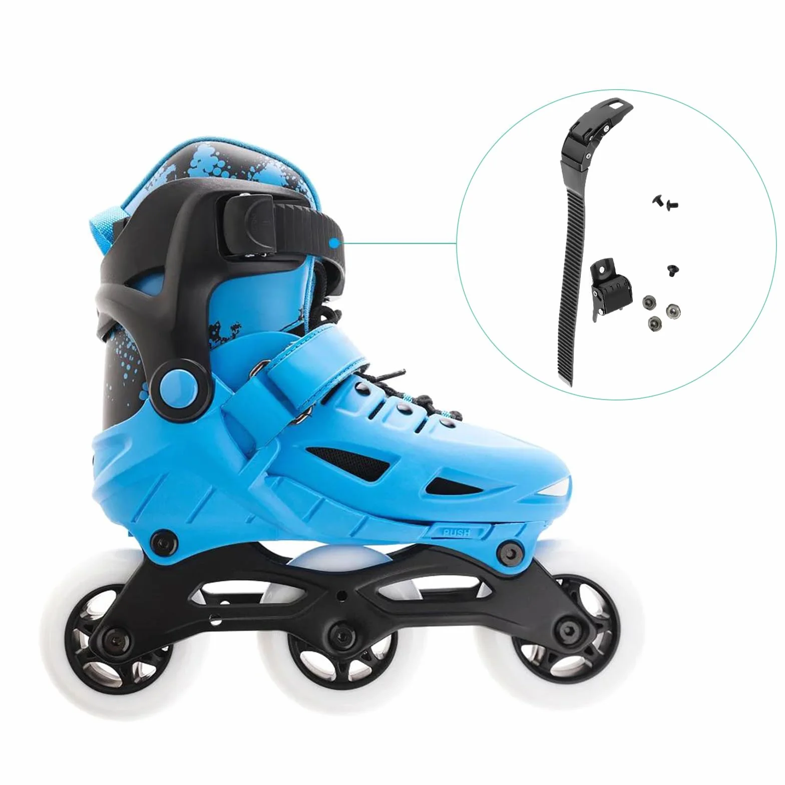 Tokaneit Correa Universal para Patines en Línea con Tornillos, Repuesto 2 Pzs