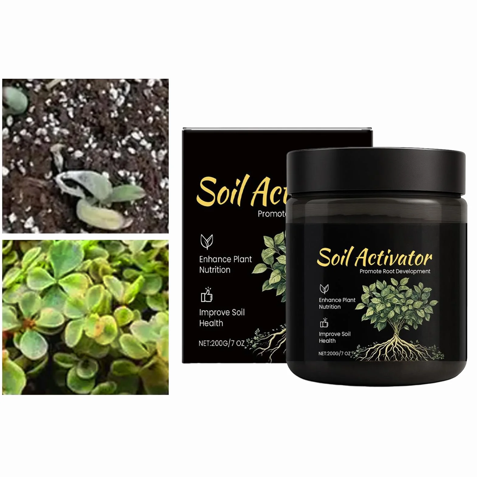 Activador de Suelo para Plantas - Promueve el Crecimiento de las Raíces para Jardín, Césped, Patio