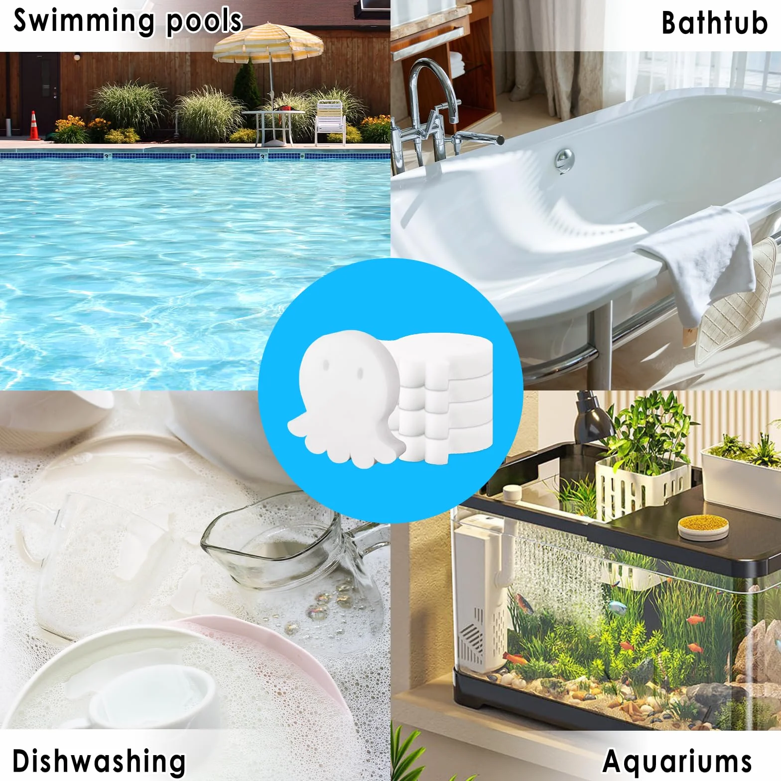 Esponja Absorbente para Piscinas 40 Unidades