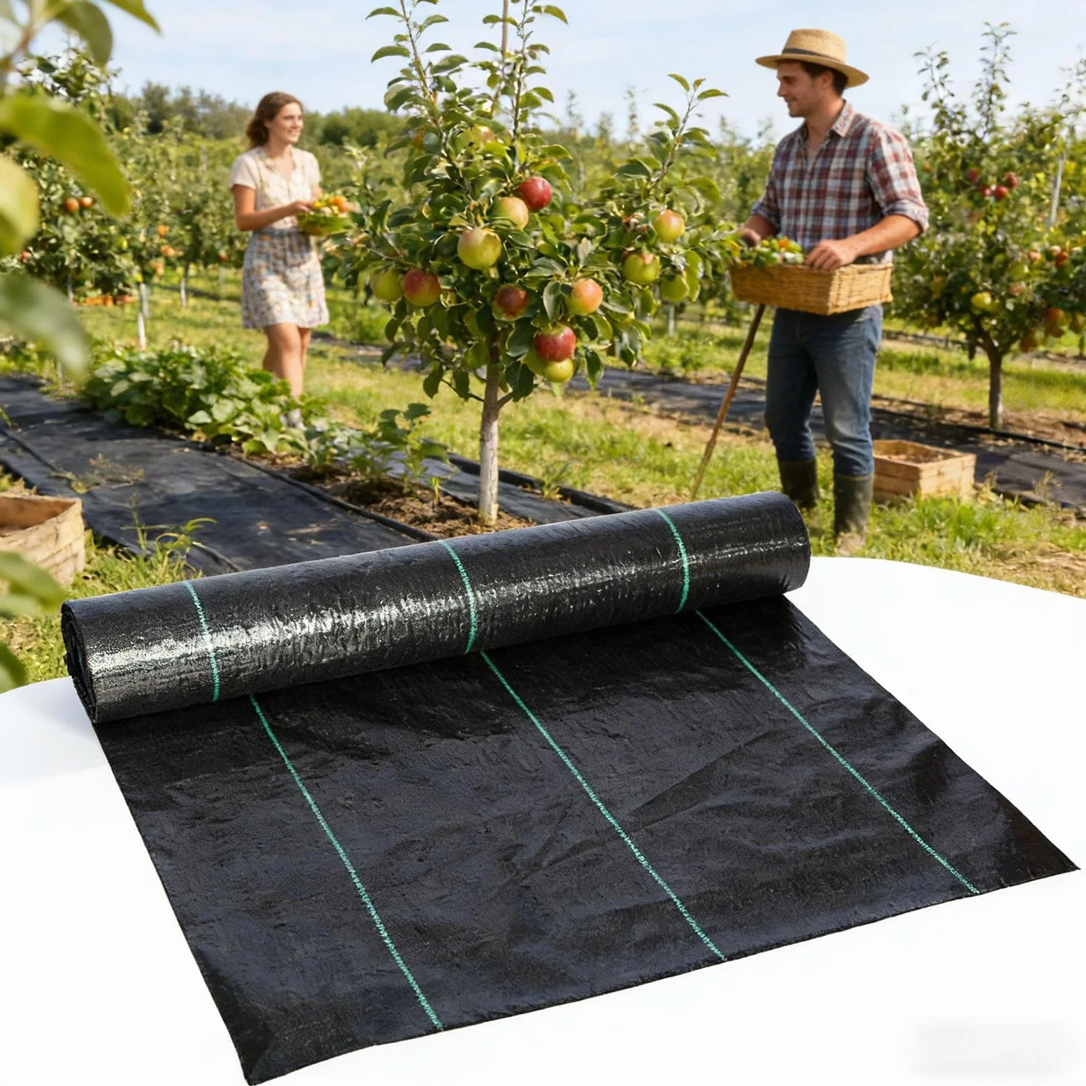 Tela Para Jardin De 0.5x50m Material Para Control De Hierba | Cubresuelos Para Jardin Para Jardineros Vivero Senderos Árboles Arbustos Caminos Invernaderos Huertos
