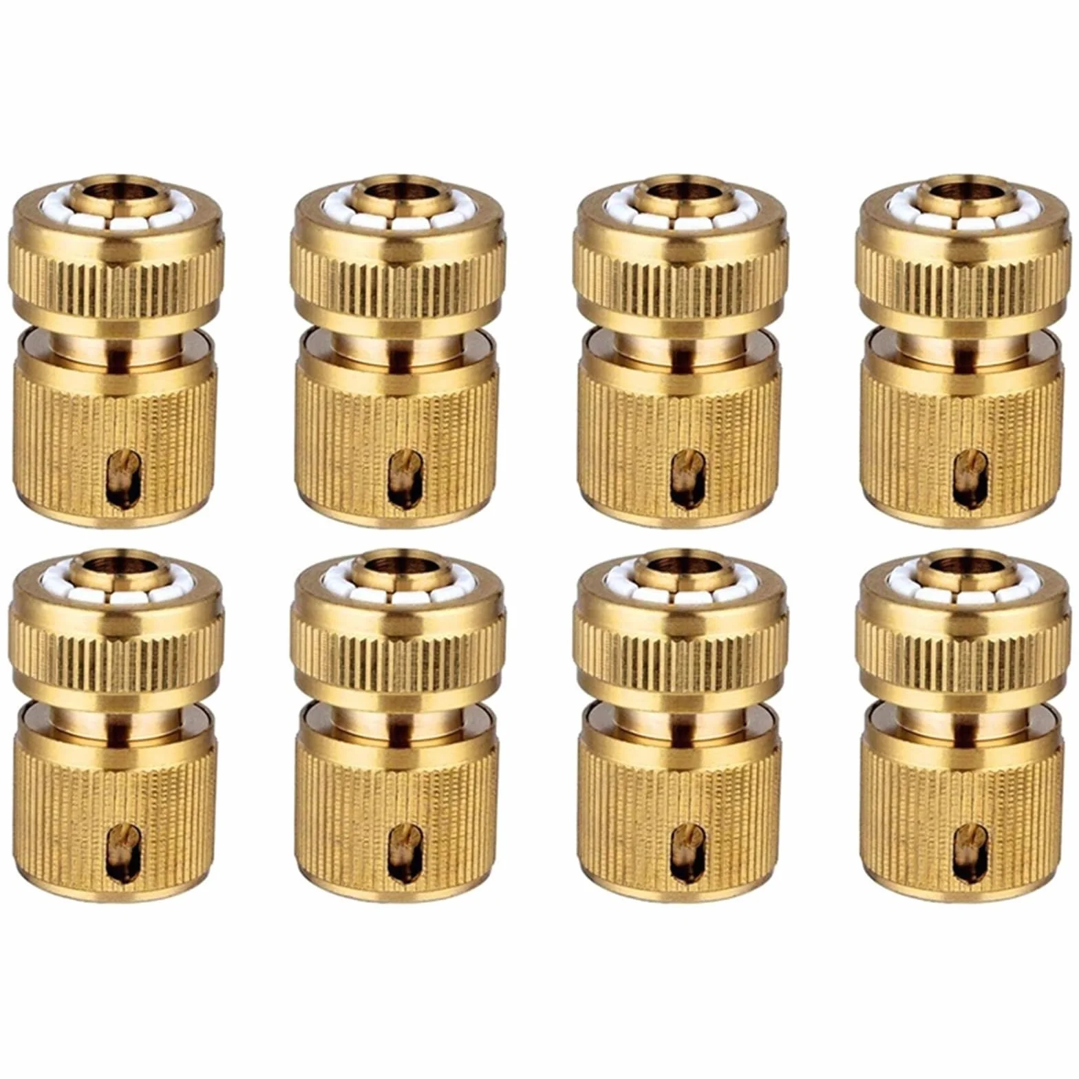 Conector Manguera Conector De Manguera 1/2" For Jardinería, Riego Doméstico Y Lavado Autos para Manguera(8 PCS)