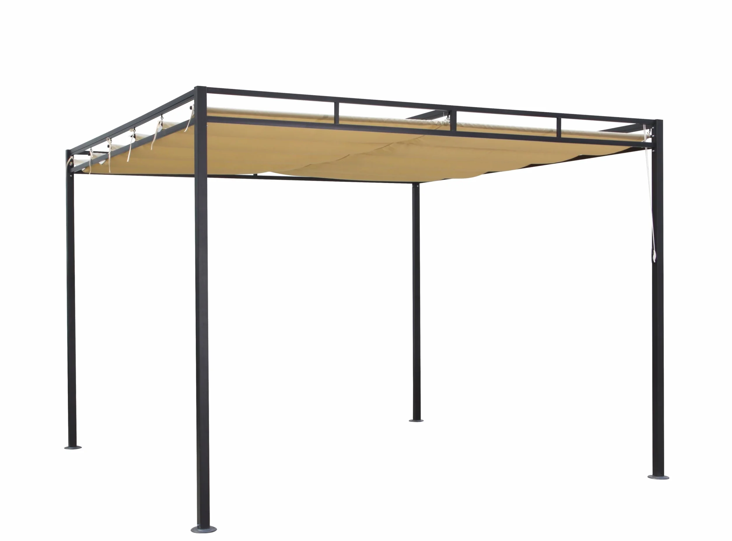 Quick-Star Techo de Repuesto para Tejado Plano Pergola Firenze 3 x 3 m Arena
