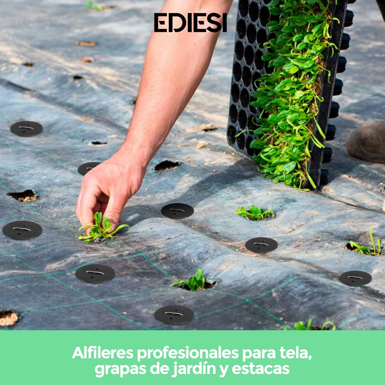 Grapas Césped Artificial Malla Antihierbas Jardín 100 Uds. Acero Inoxidable Galvanizados