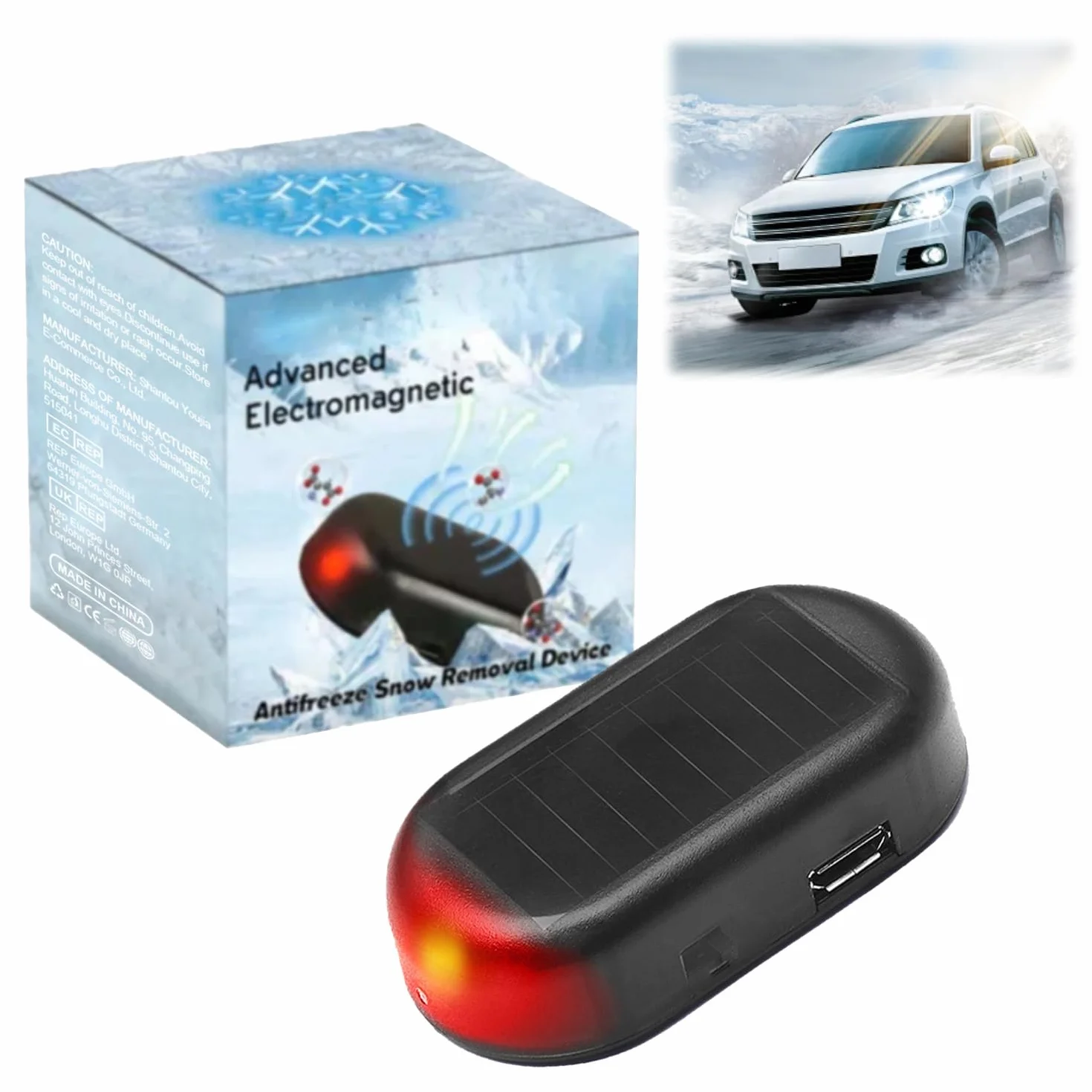 Dispositivo Anticongelante Electromagnético Quitanieves para Parabrisas de Coche
