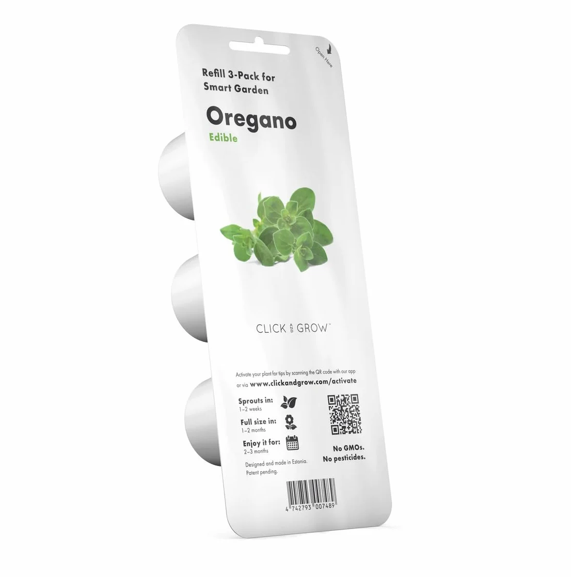Click & Grow Recambio Cápsulas de Cultivo de Orégano, Kit de 3