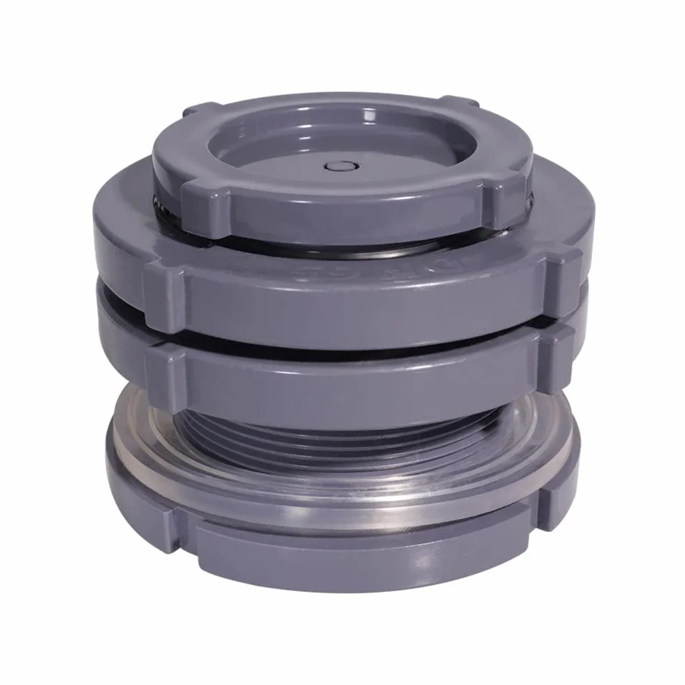 QuQuyi Adaptador de conector de tanque de agua de PVC de 2.5 pulgadas con tapones a granel para barriles de lluvia, acuarios, estanques (juego de 1)