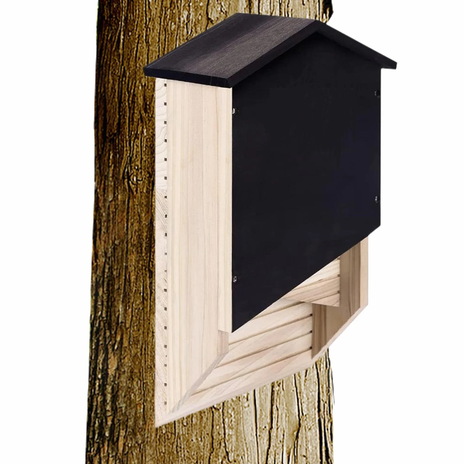 Refugio Exterior para Murciélagos - Caja de Madera Reutilizable, Decoración Casa