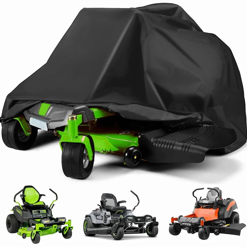 Cubierta para cortacésped de giro cero al aire libre, accesorios para cortacésped de giro cero, cubierta de protección UV impermeable universal que se adapta a cubiertas de cortacésped de hasta 60