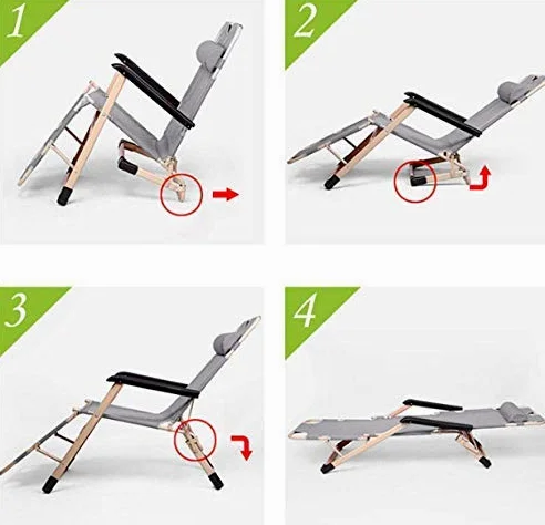 Sillas plegables de gravedad cero, tumbonas portátiles para patio con tela transpirable, soporta 200 kg, cómodas para uso en jardín o playa, incluye cojín 3D, 2 paquetes