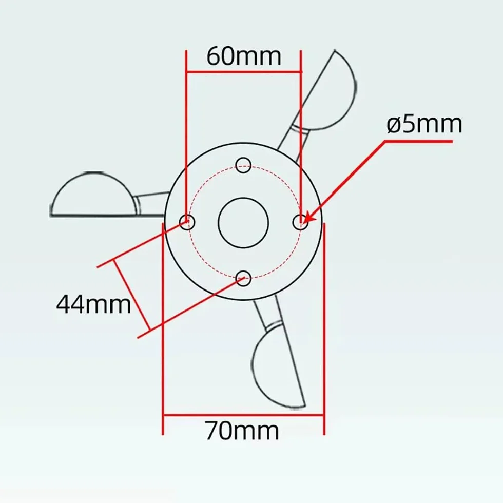 Sensor de Velocidad del Viento RS485 Policarbonato 0-30 M/S Anemómetro Tres Cazoletas MODBUS-RTU