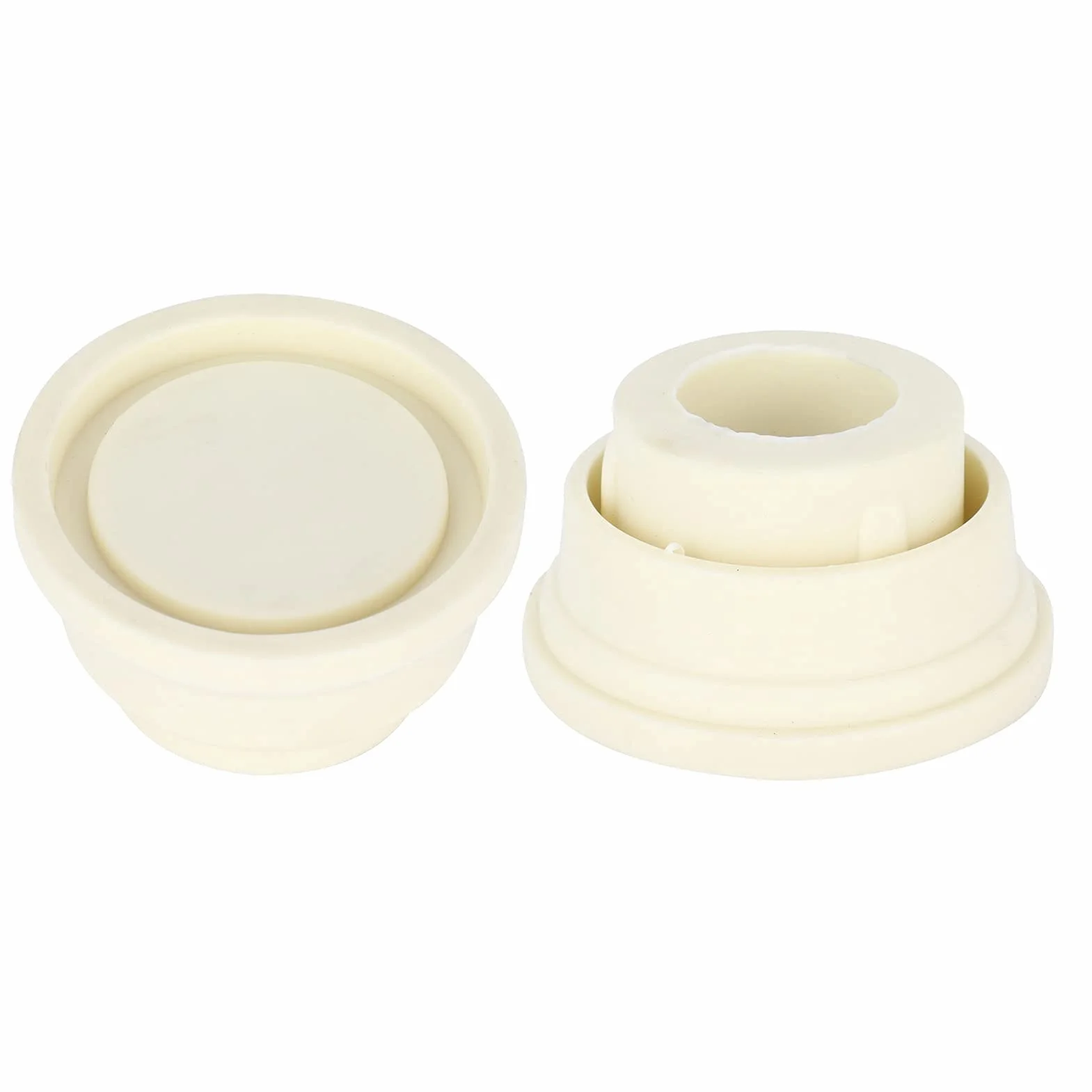 Alvinlite Topes de Escalera para Piscina Enterrada - Tapón de Goma 2.4x1.5x1.3in Blanco