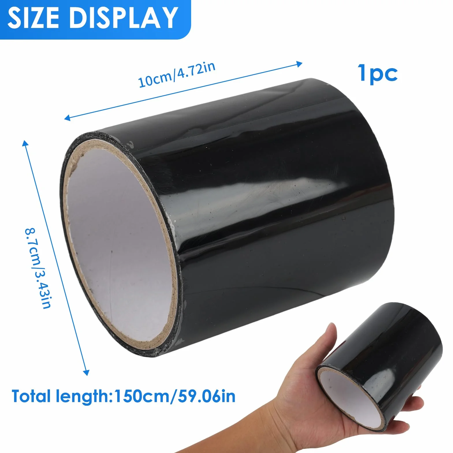 Cinta Impermeable Autoadhesiva PVC 1.5m Agua Stop para Reparación de Tuberías