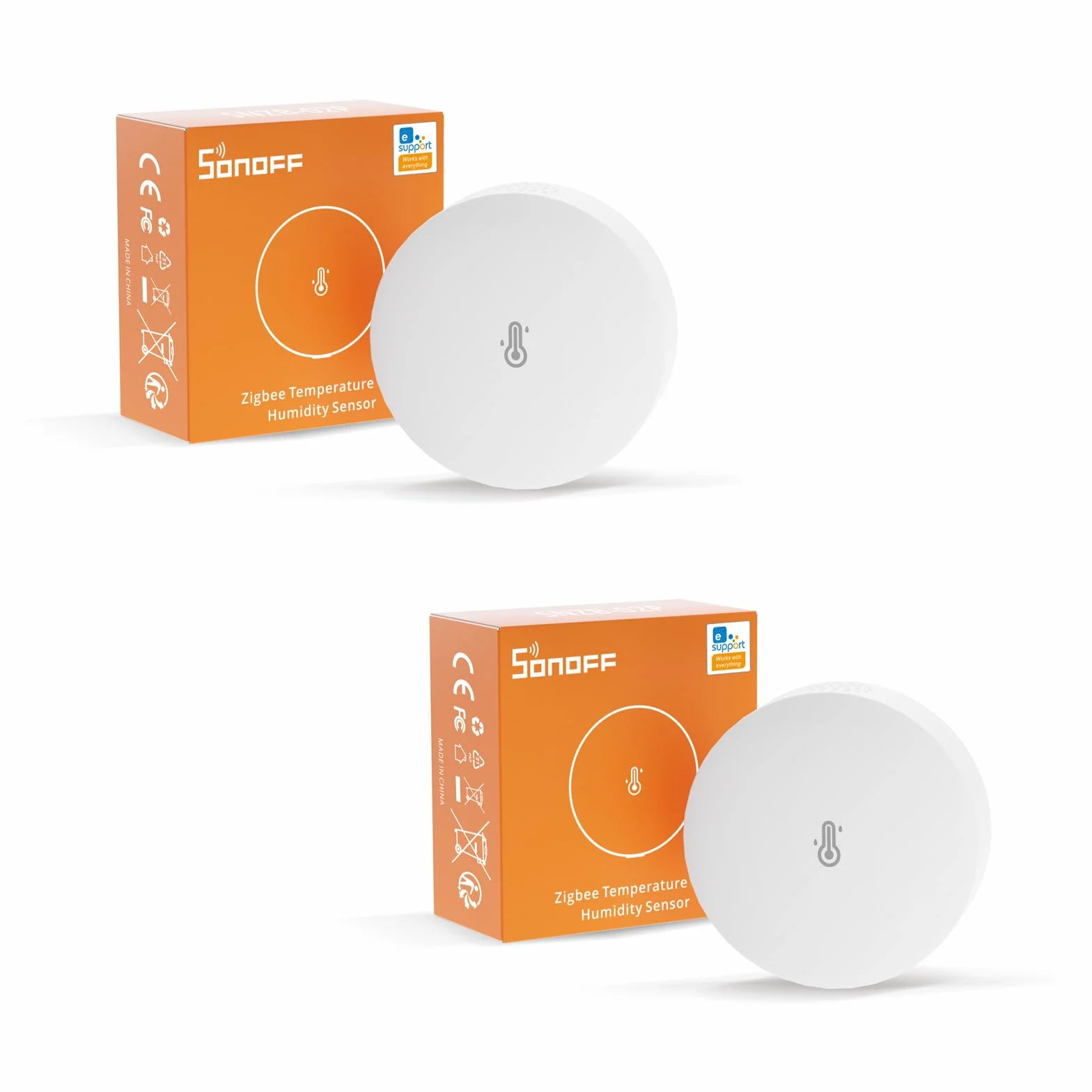 SONOFF SNZB-02P ZigBee Sensor de Temperatura y Humedad 2pcs