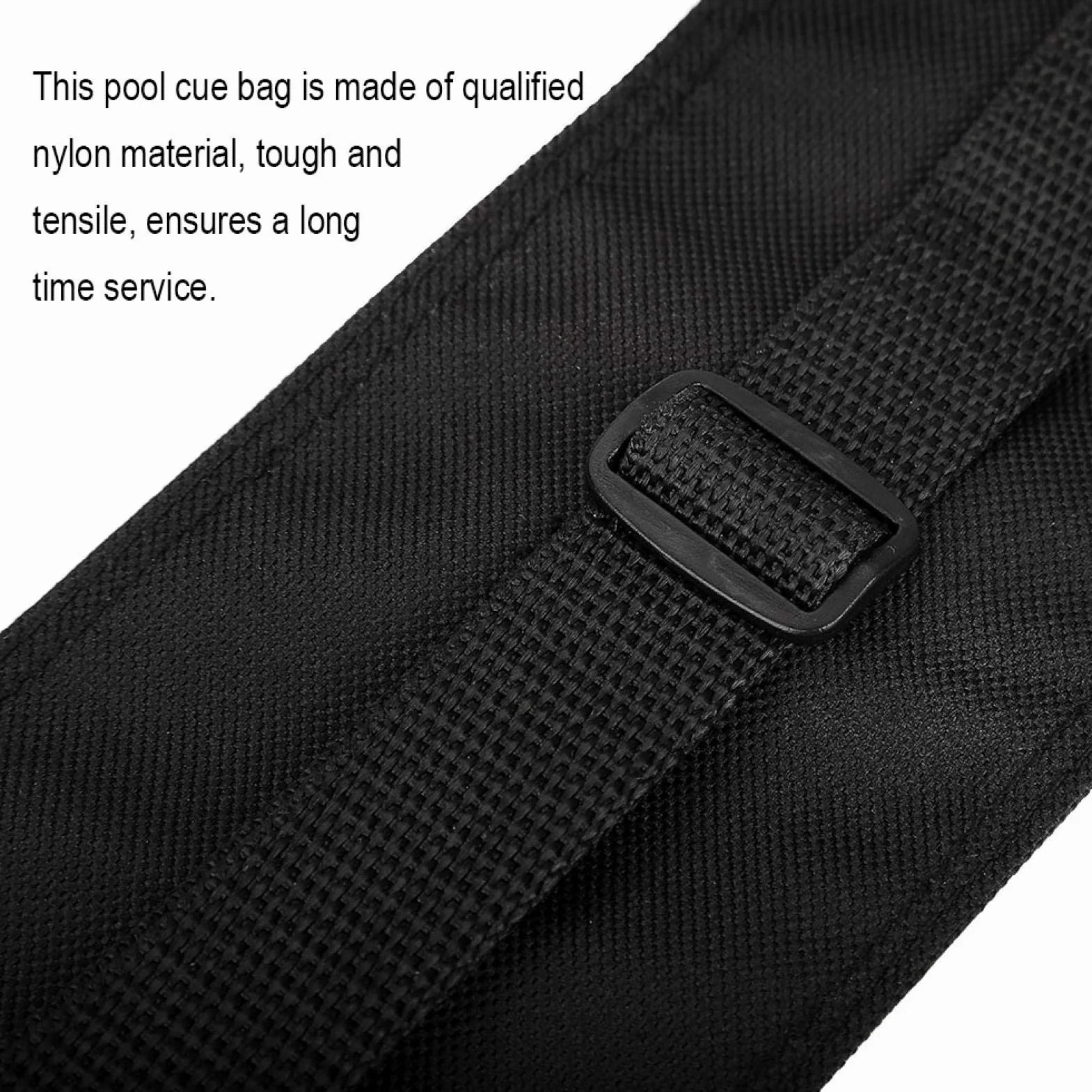 Tyenaza Bolsa para Taco de Billar de Nailon, Estuche de Transporte Negro 1/2 3/4