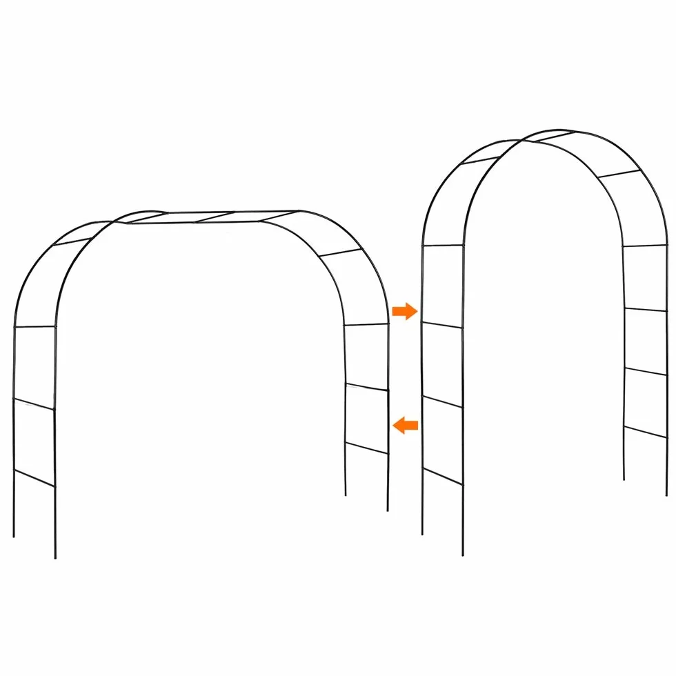 Mr. Ton Arco de Boda Pérgola de Jardín 7 pies 8 Pulgadas Alto x 4 pies 5 Pulgadas Ancho
