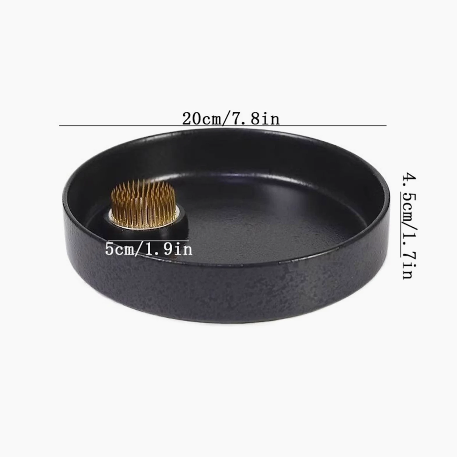 Bandeja decorativa para maceta, de cerámica, con Kenzan