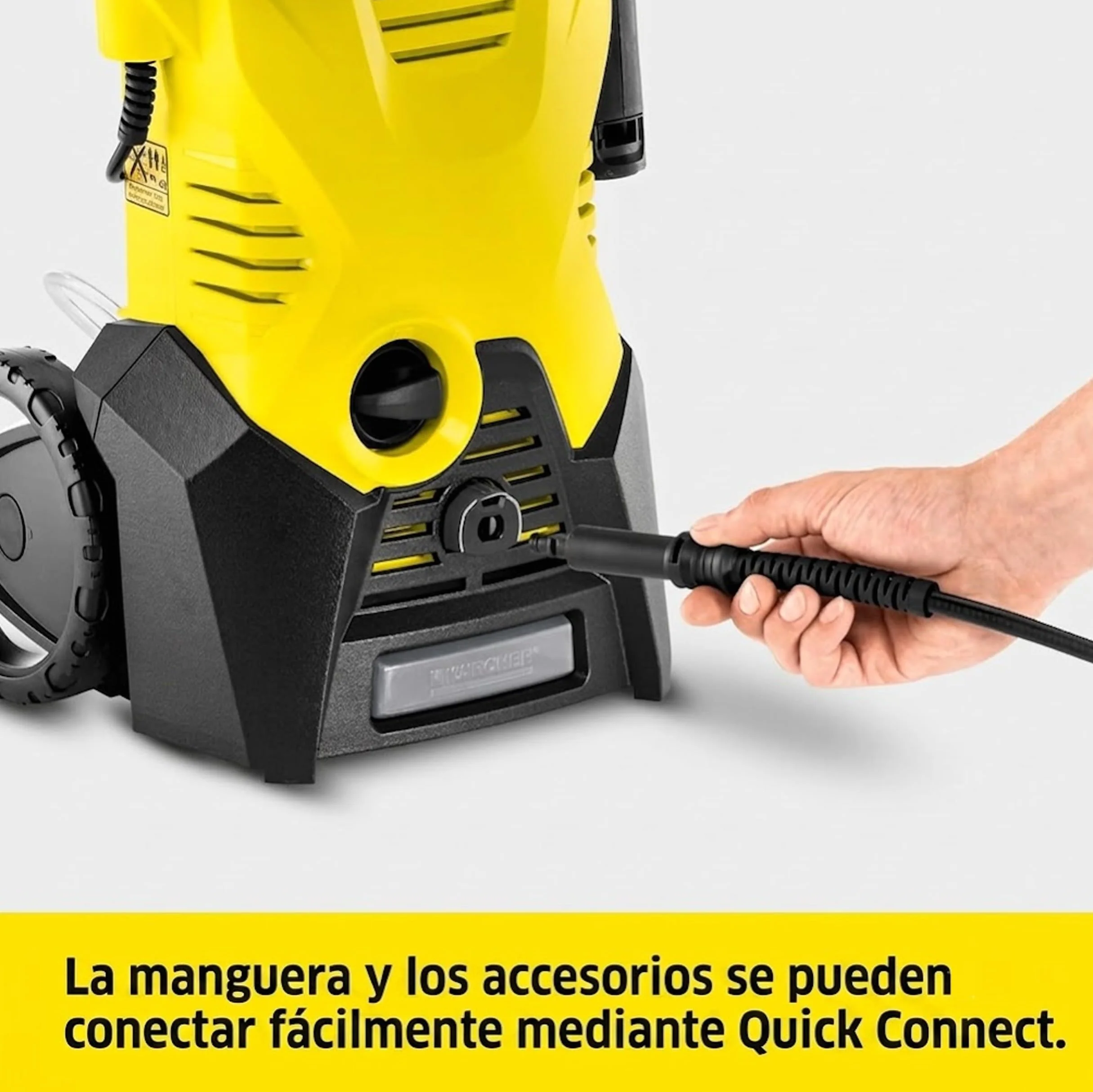 Kärcher Hidrolimpiadora K 3, 120 Bar, 380 l/h, 25 m²/h, Filtro de Agua, Manguera Pistola Alta Presión, Boquilla Turbo
