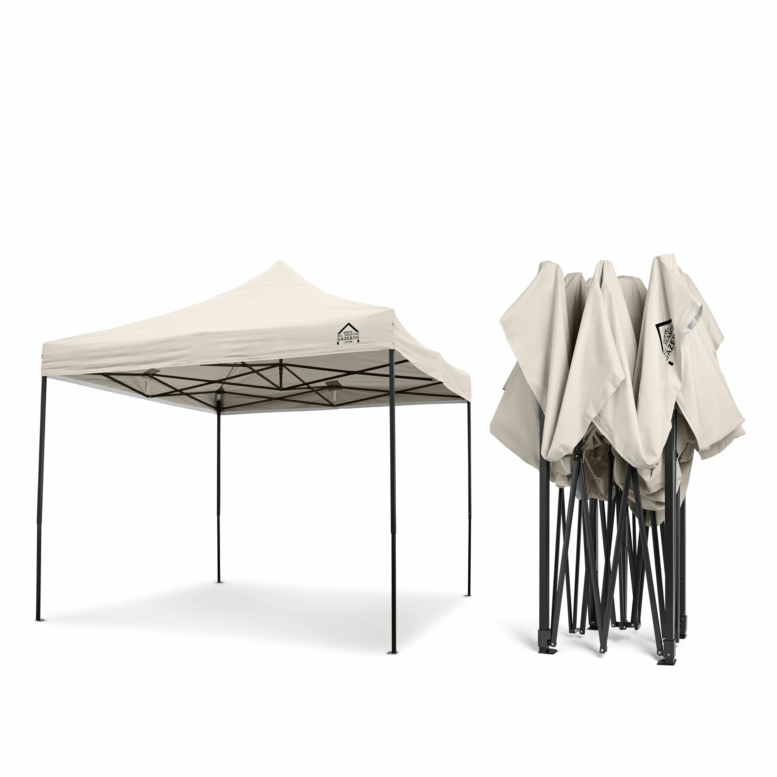 All Seasons Gazebos 3x3m Totalmente Impermeable Pop up Gazebo - Crema