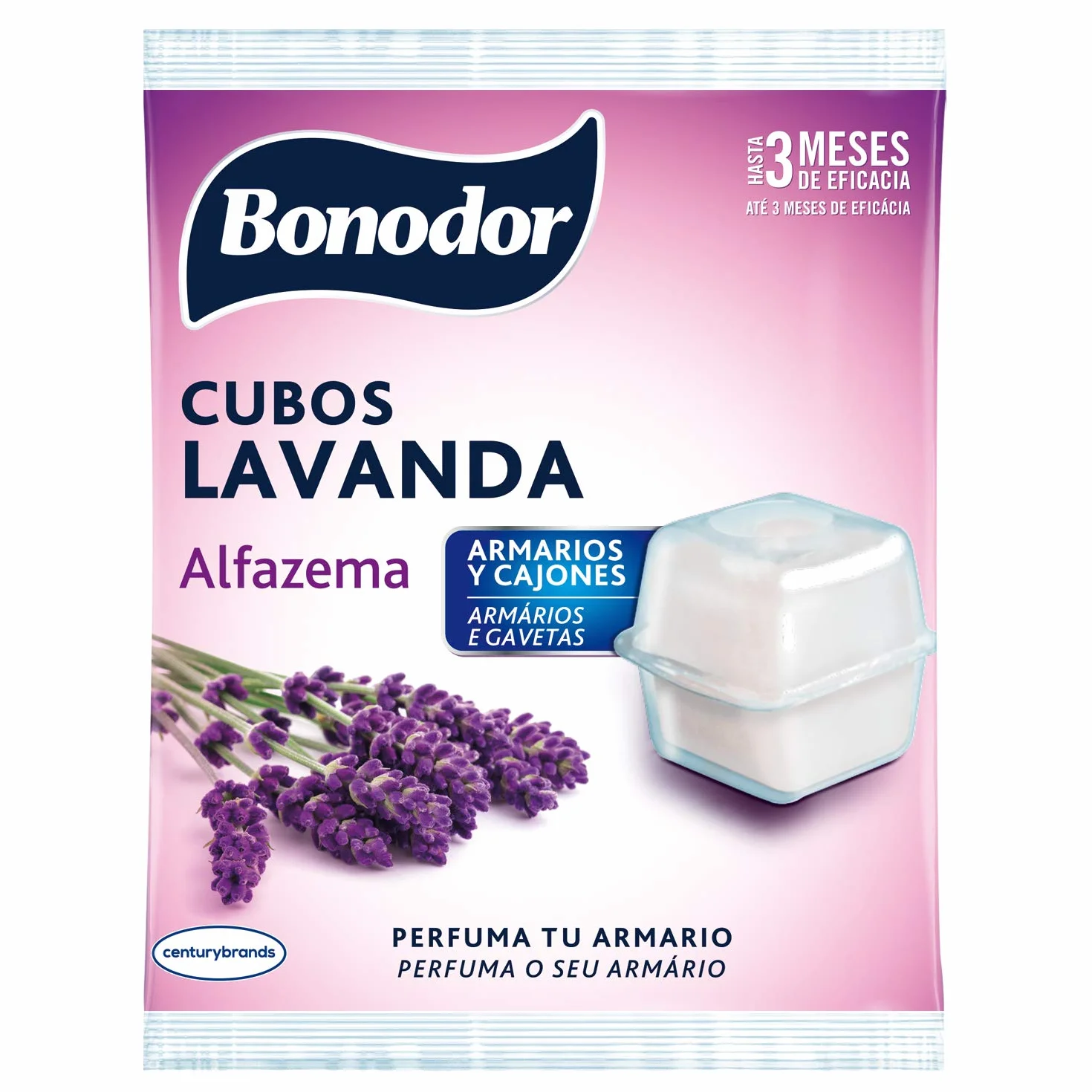 Control Polillas Cubos Lavanda, 20 Unidades