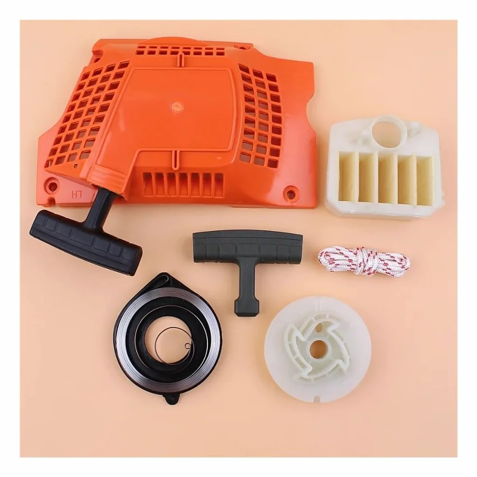 Kit de puesta a punto del filtro de aire del arrancador de retroceso for motosierra de gasolina 350 340 345 346 346XP Repuestos for motosierra 537 10 47 02 Piezas de repuesto