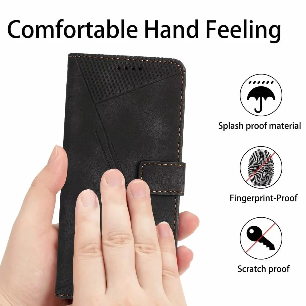 Funda tipo cartera para Xiaomi Redmi Note 12 5G, magnética de piel sintética con ranuras para tarjetas, bloqueo RFID