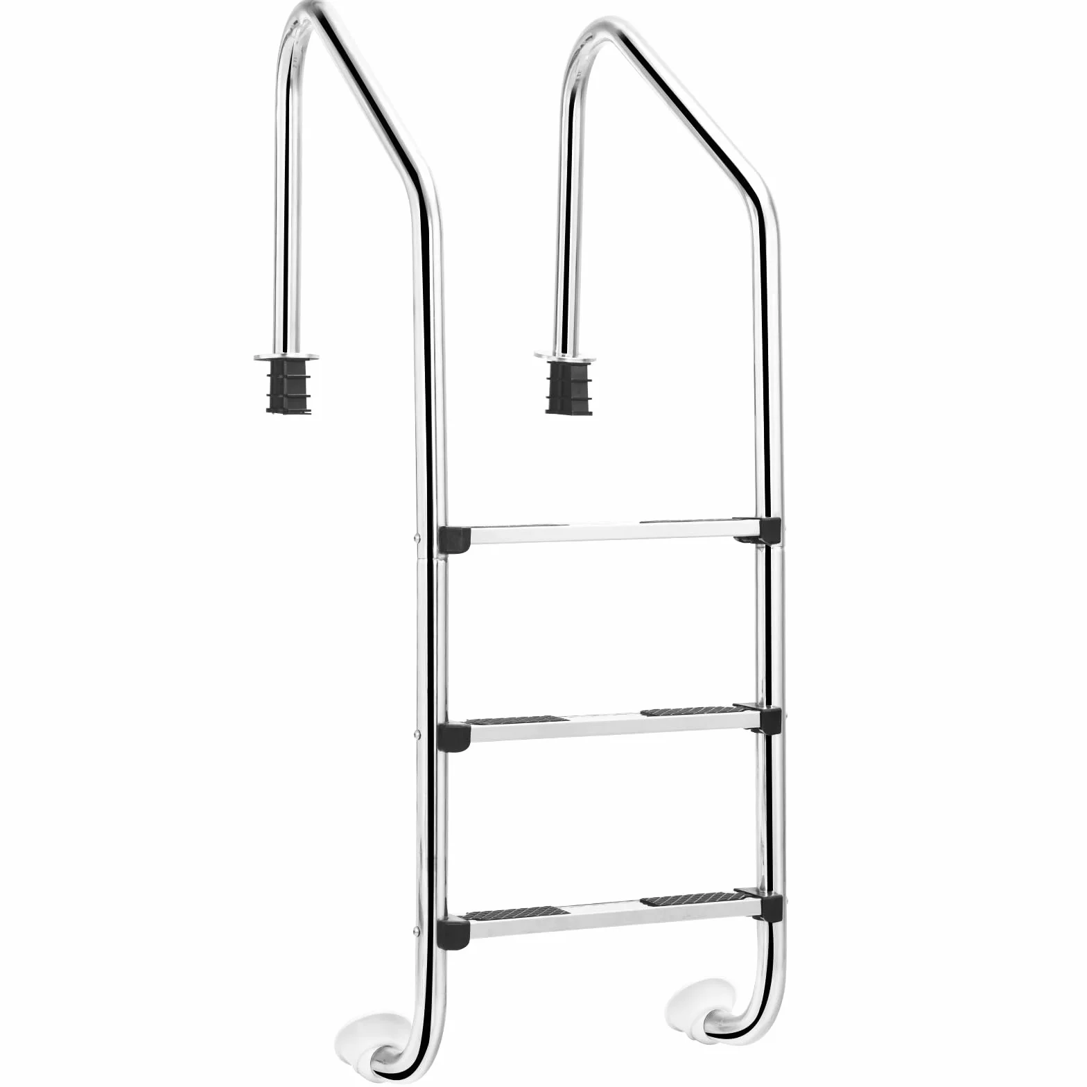 SOARS Escalera Piscina Acero Inoxidable 3 Peldaños 150 kg 53x63x147 cm