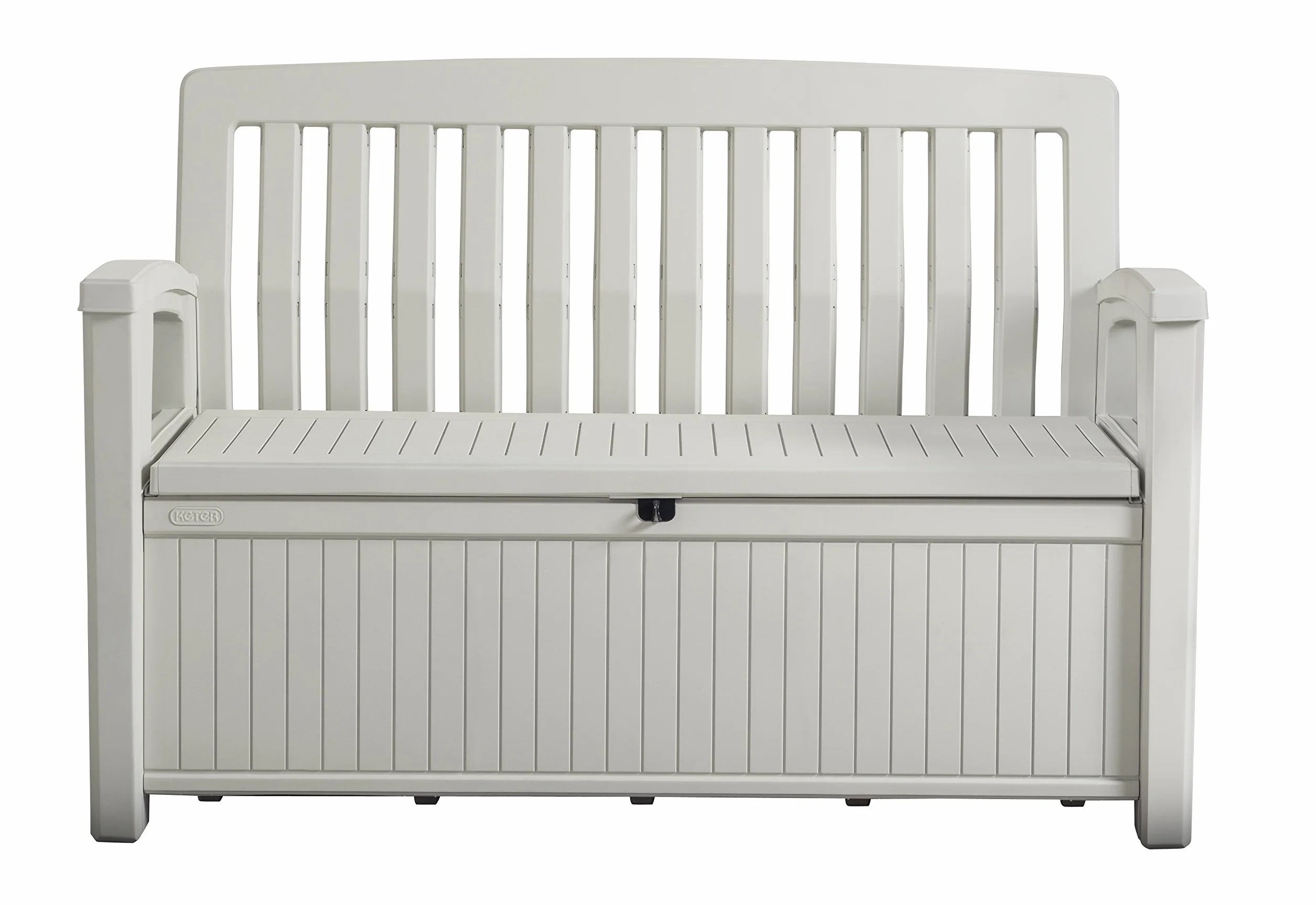 Chalet y jardín Patio Bench Baúl 227 L Blanco