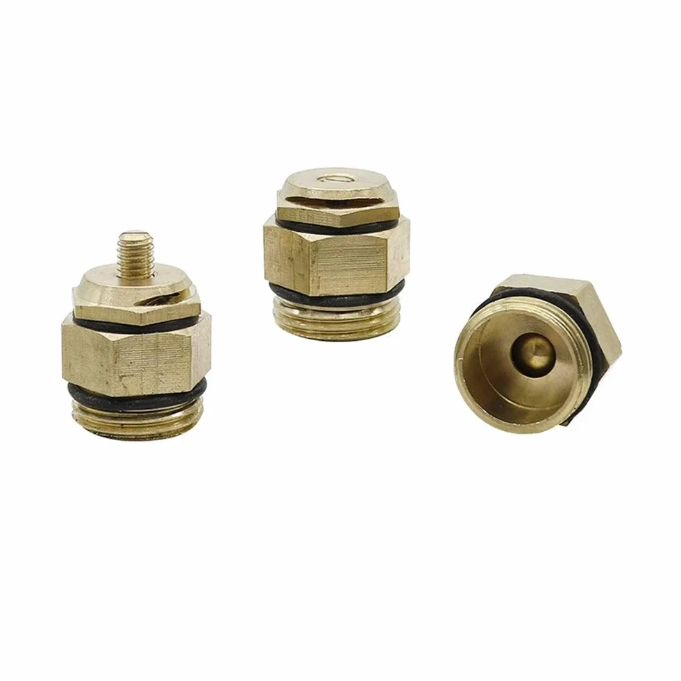 Kit de manguera de rociadores de plantas 180 grados Refracción boquilla ajustable de agua de atomización del aerosol boquilla for Conexión de PE tubería con 1/2" Male Thread 20 PC (Color : Brass)