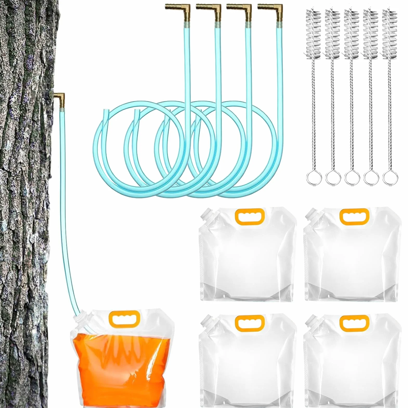 Suministros de Extracción de de Arce con Accesorios Portátiles | Kit de Extracción de con Espiches de Arce Para Producir , Filtrado, Almacenamiento, Principiantes y