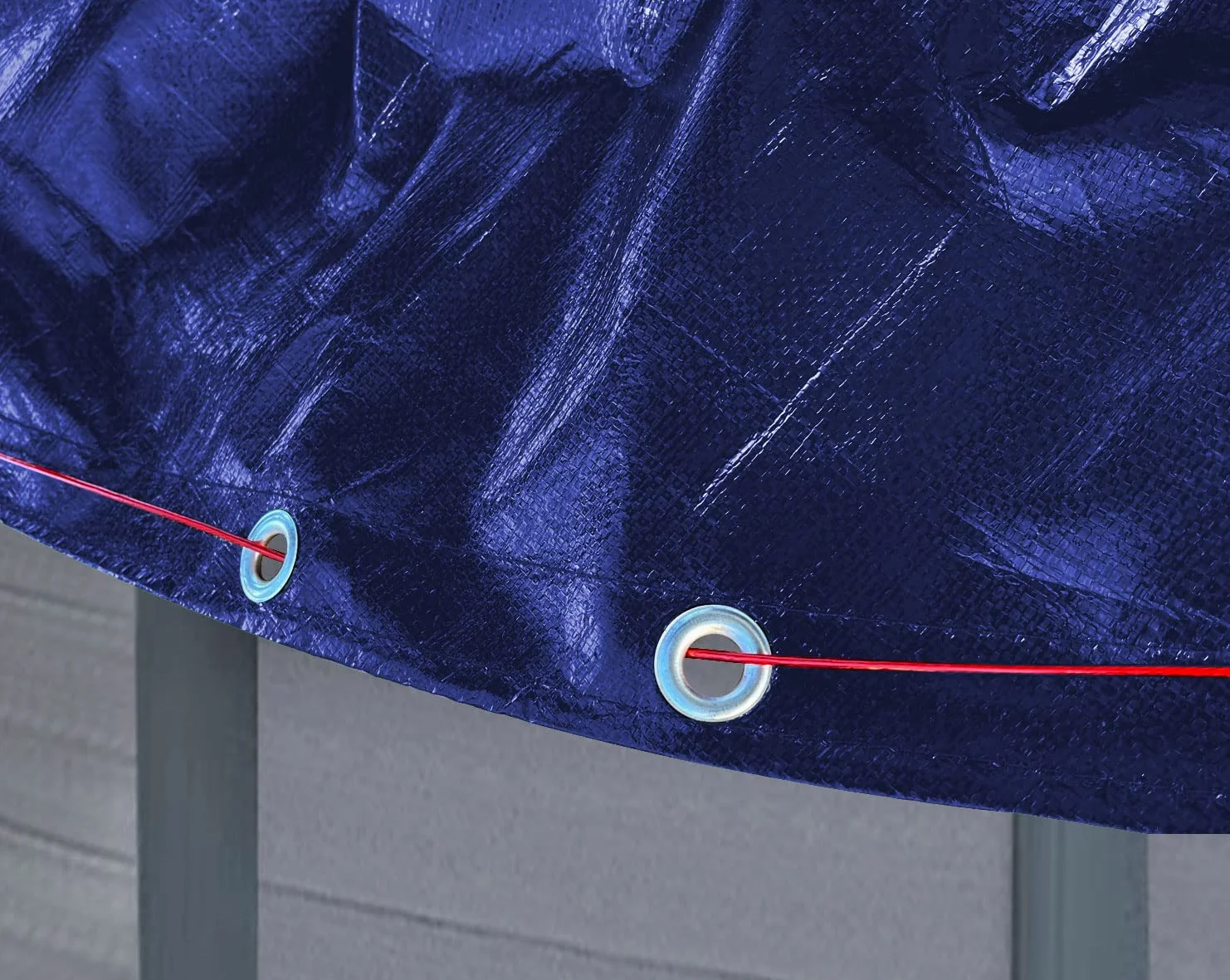 Cubierta de Piscina de Invierno Redonda 200g/m² 420 cm Azul