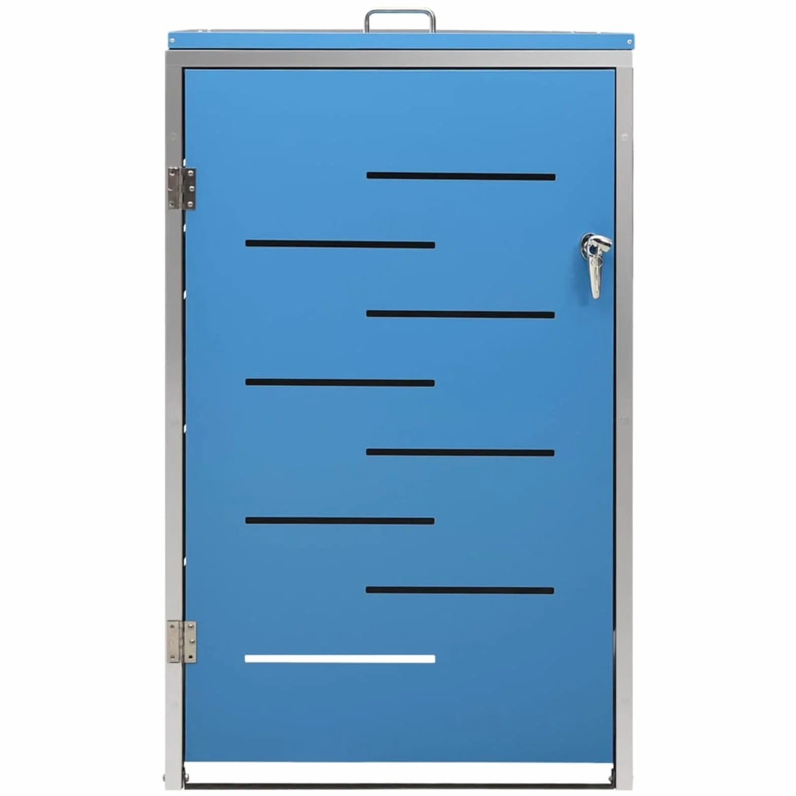 Chusui Cobertizo contenedor Basura Individual Acero INOX 69x77,5x115cm
