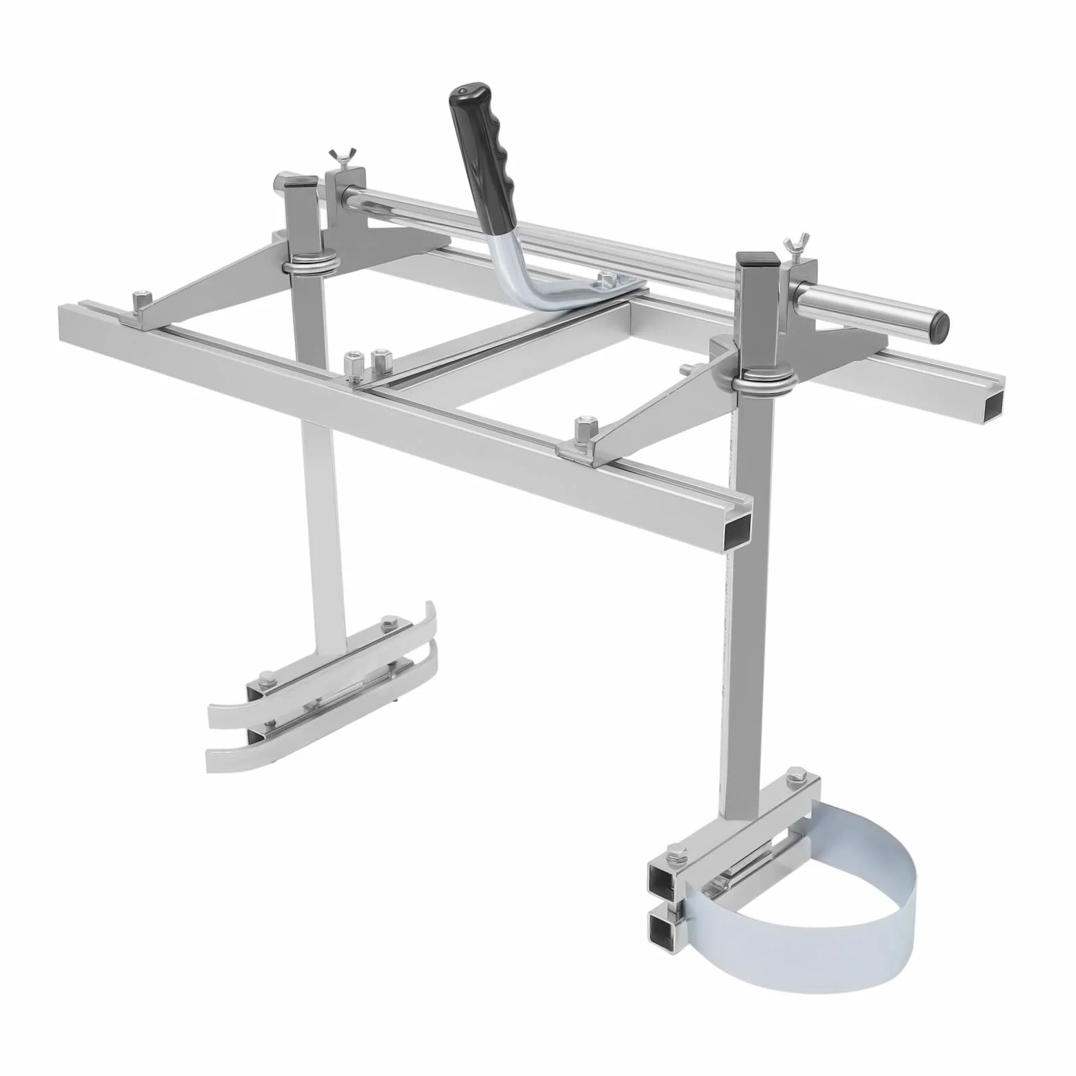 24 pulgadas aserradero móvil, marco de corte de motosierra de madera, aserradero móvil, vegetales de motosierra de plata, aserradero portátil de aluminio, aserradero de cadena para