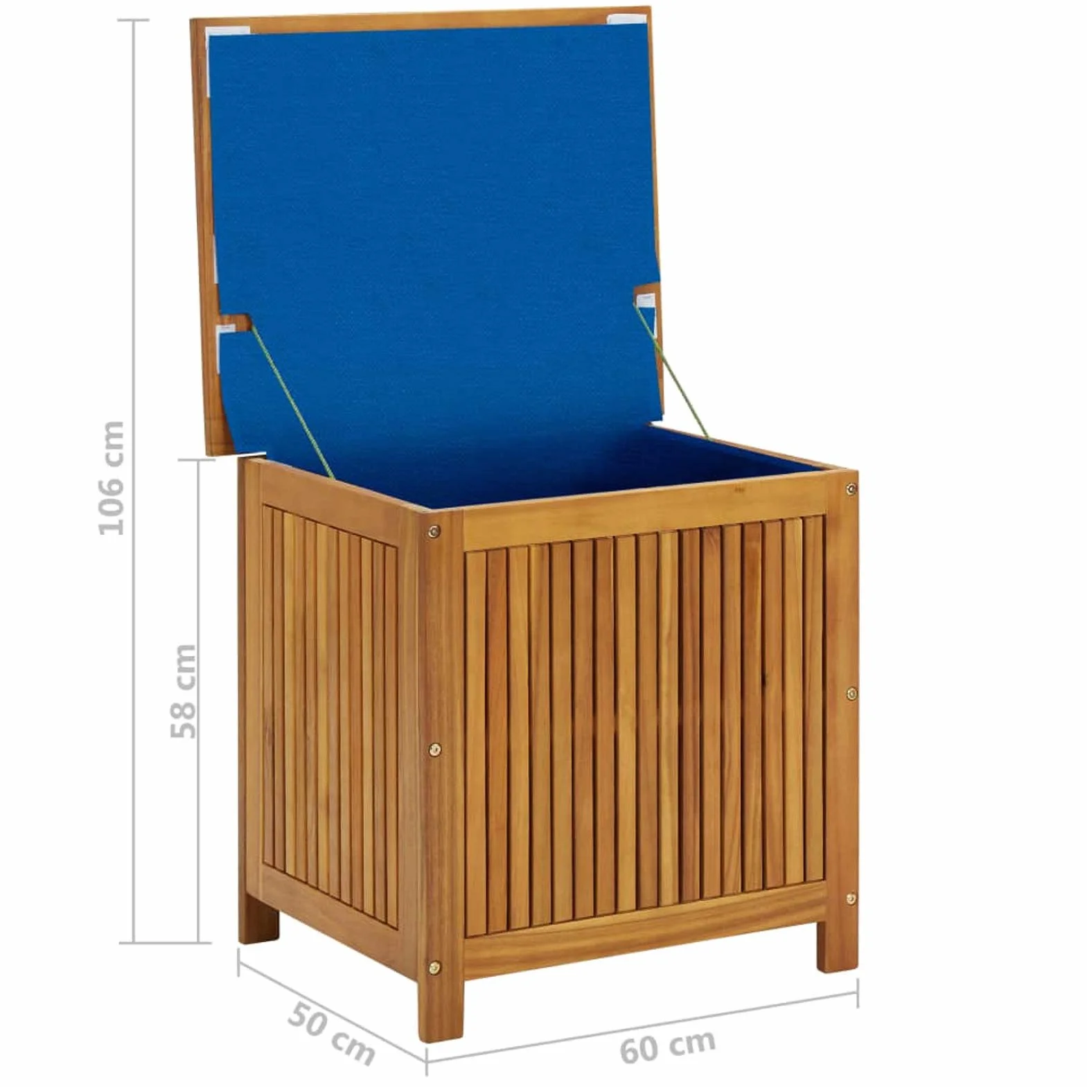 Tidyard Caja de Almacenamiento de Madera para Jardín con Banco Exterior