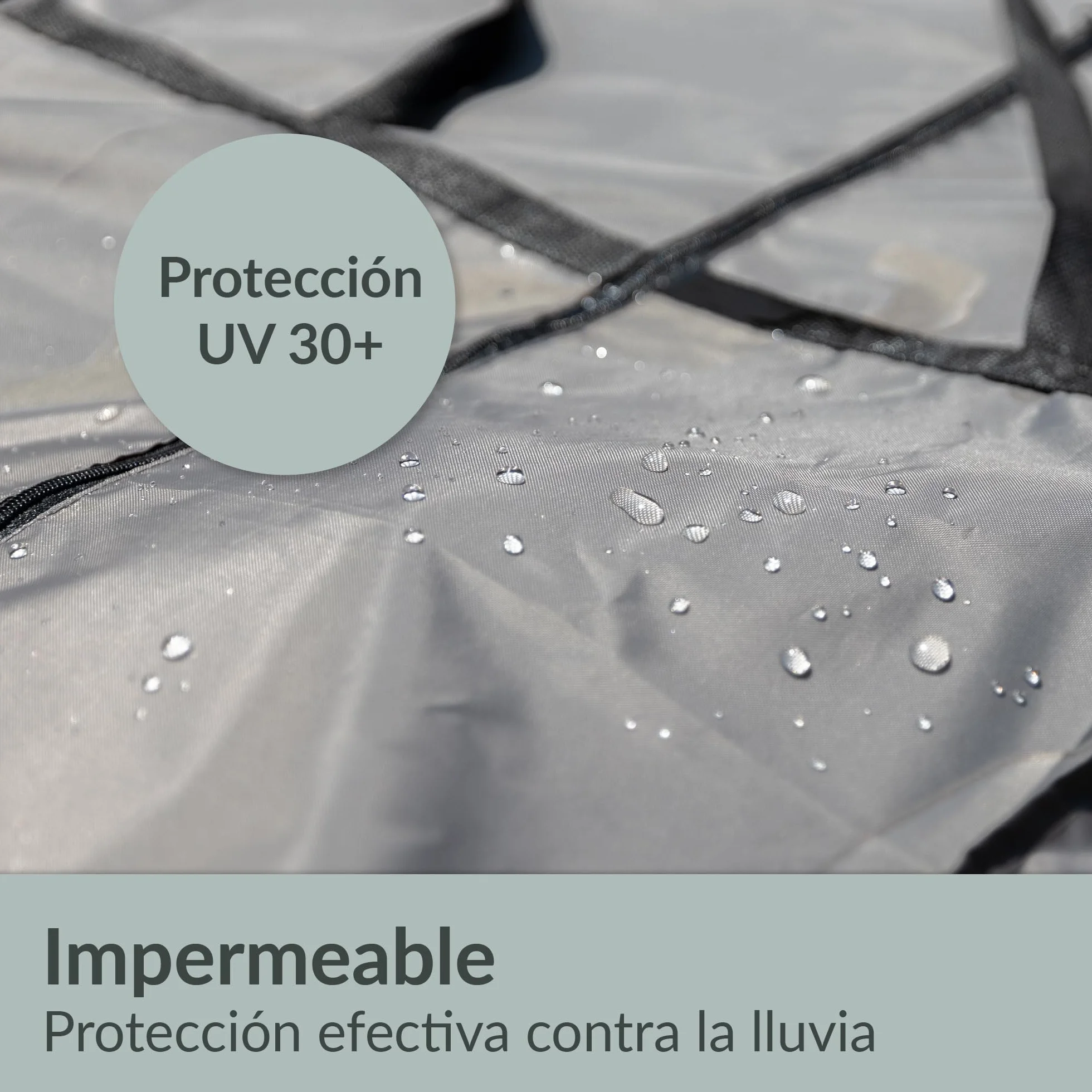 Bolsa de Almacenamiento para Cojines de jardín 175 x 60 x 80 cm Impermeable