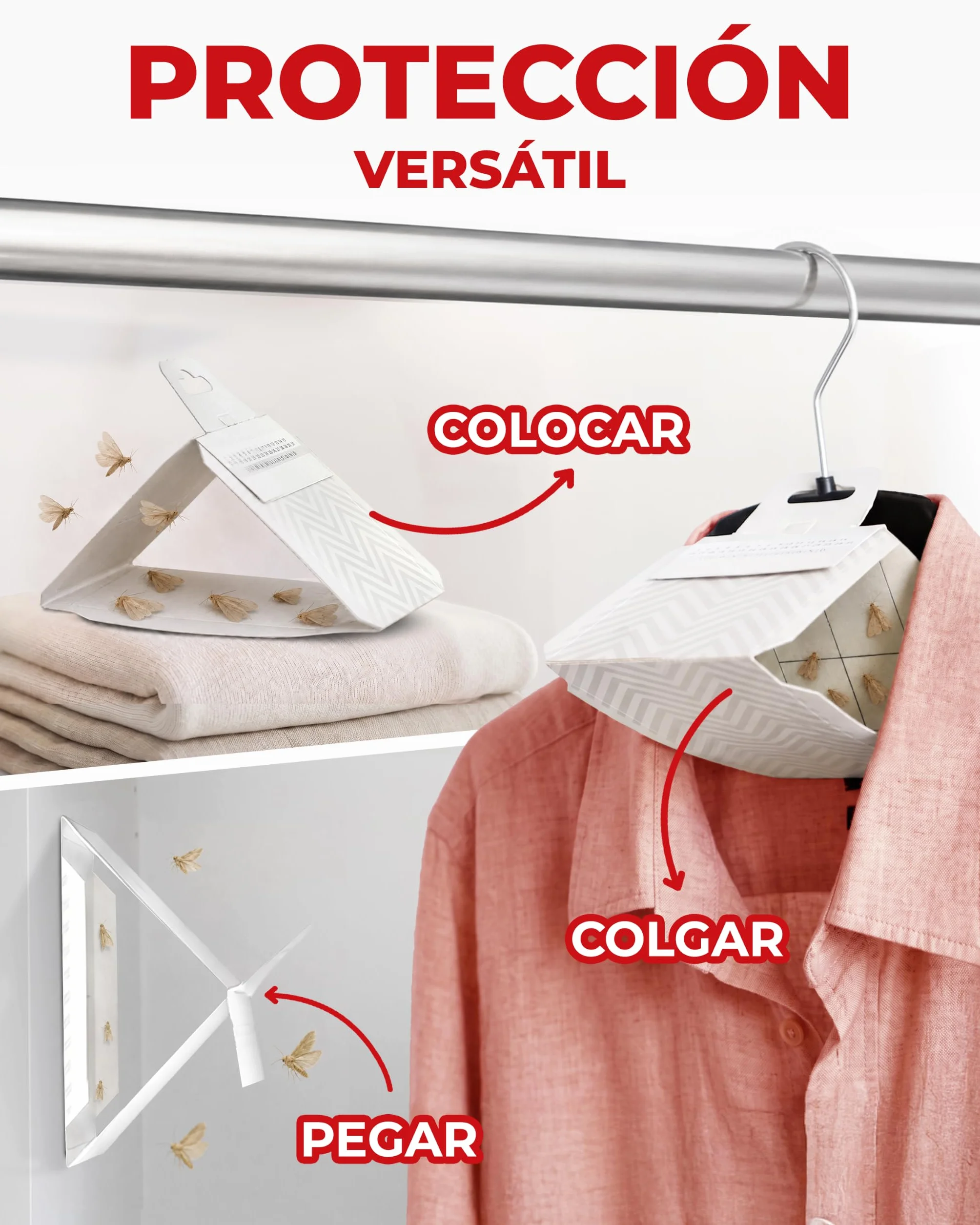 PIC Trampa para polillas de la Ropa - Protección para Armario
