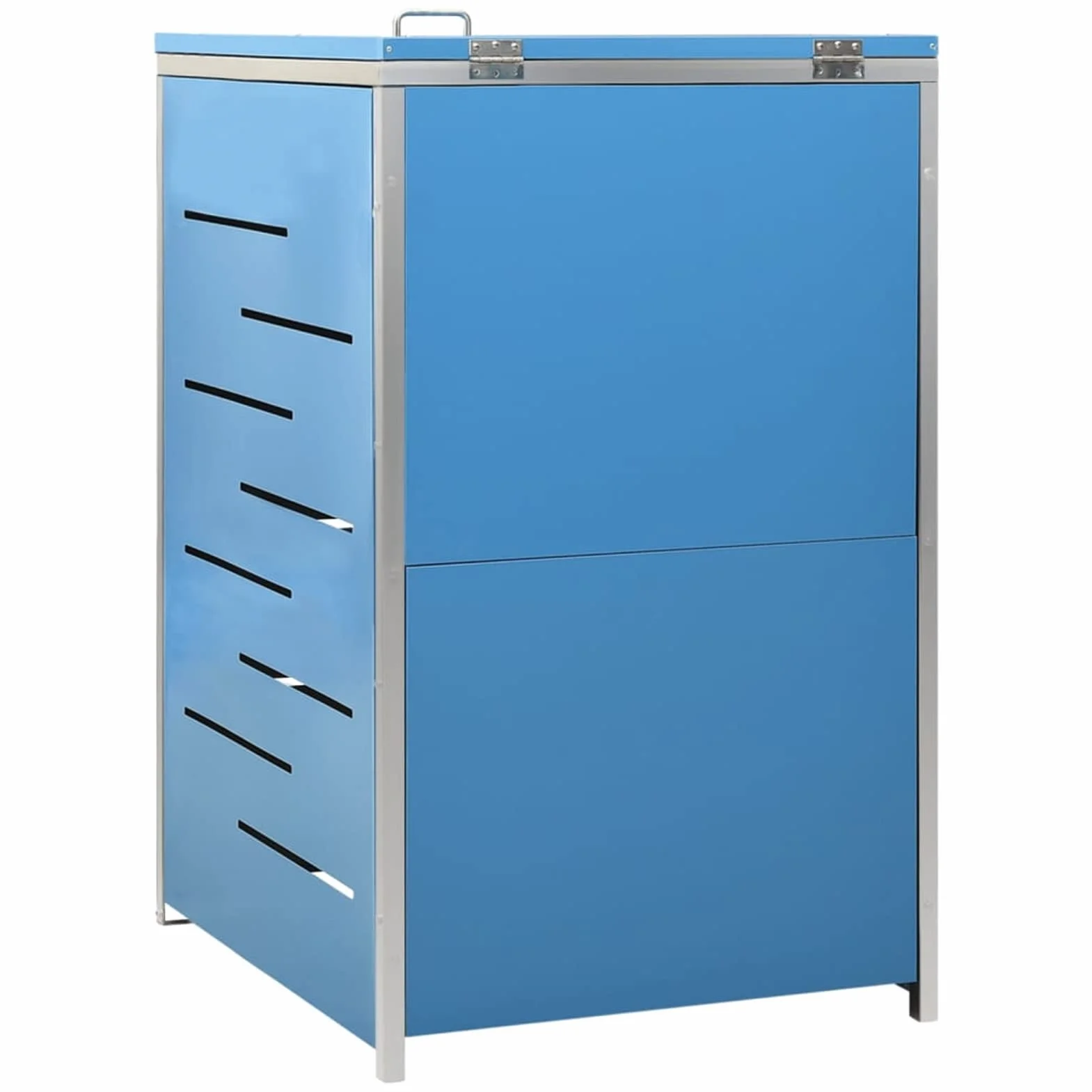 Chusui Cobertizo contenedor Basura Individual Acero INOX 69x77,5x115cm