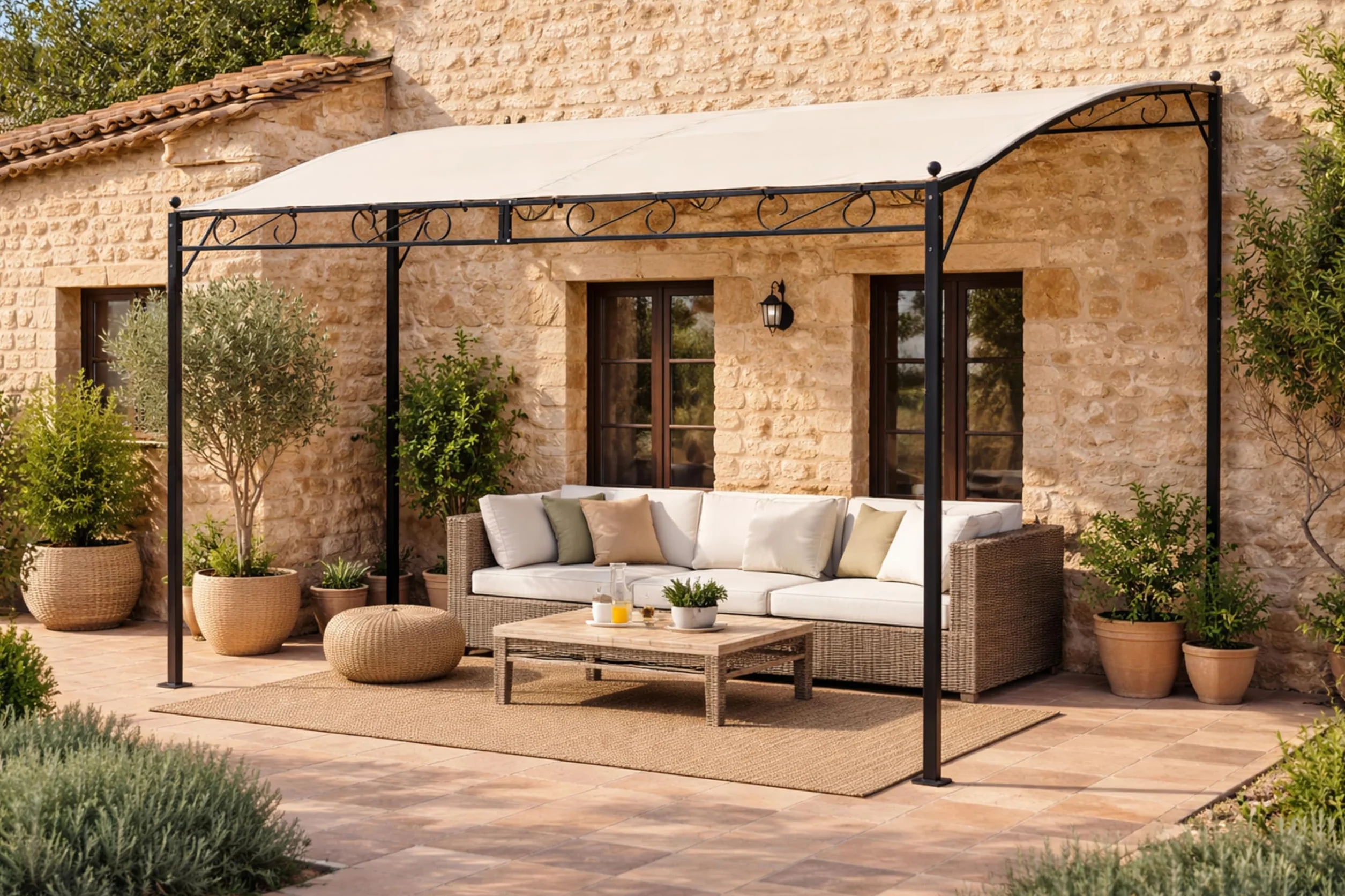 QUICK STAR Techo de Repuesto para pérgola 250 x 300 cm Beige
