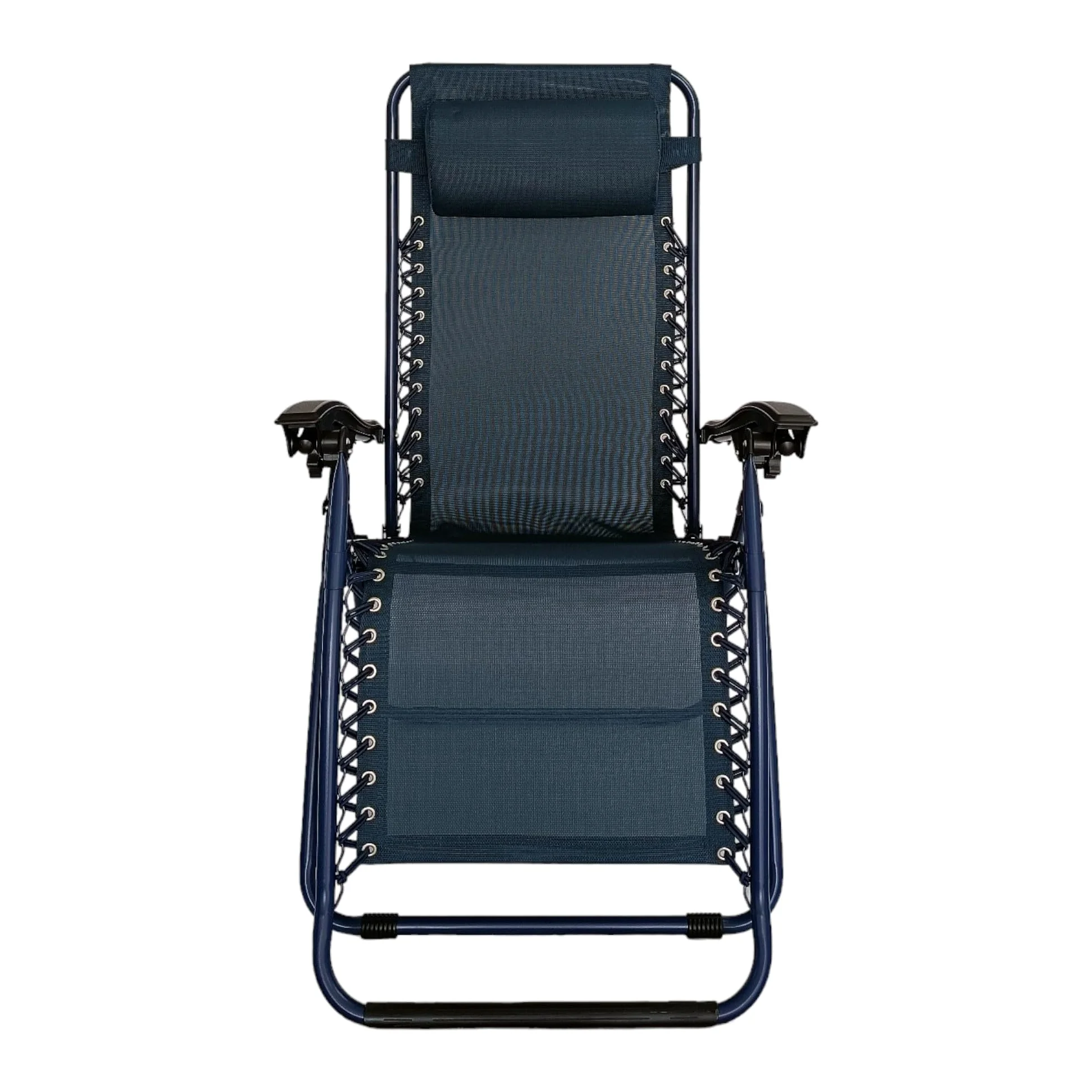 Pincho Tumbona Jardin Exterior, Sillon Gravedad Cero, Hamaca, Silla Jardin Exterior, Plegable, terraza, Camping (Azul Marino 1)